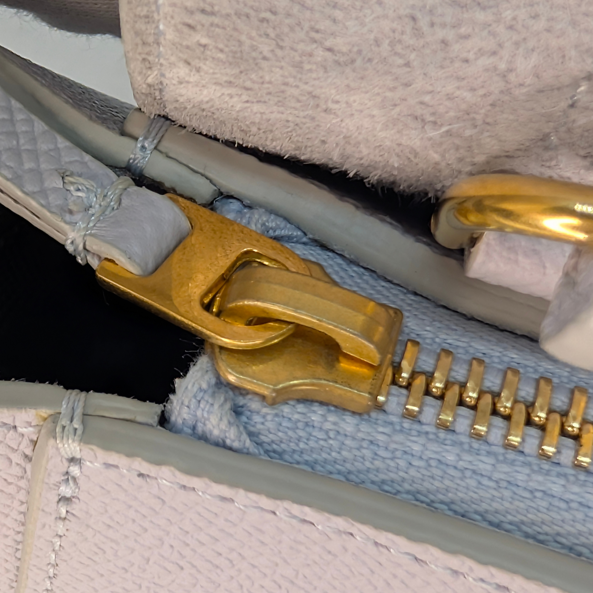 Celine Micro Grained Calfskin Belt Bag Pearl Blue