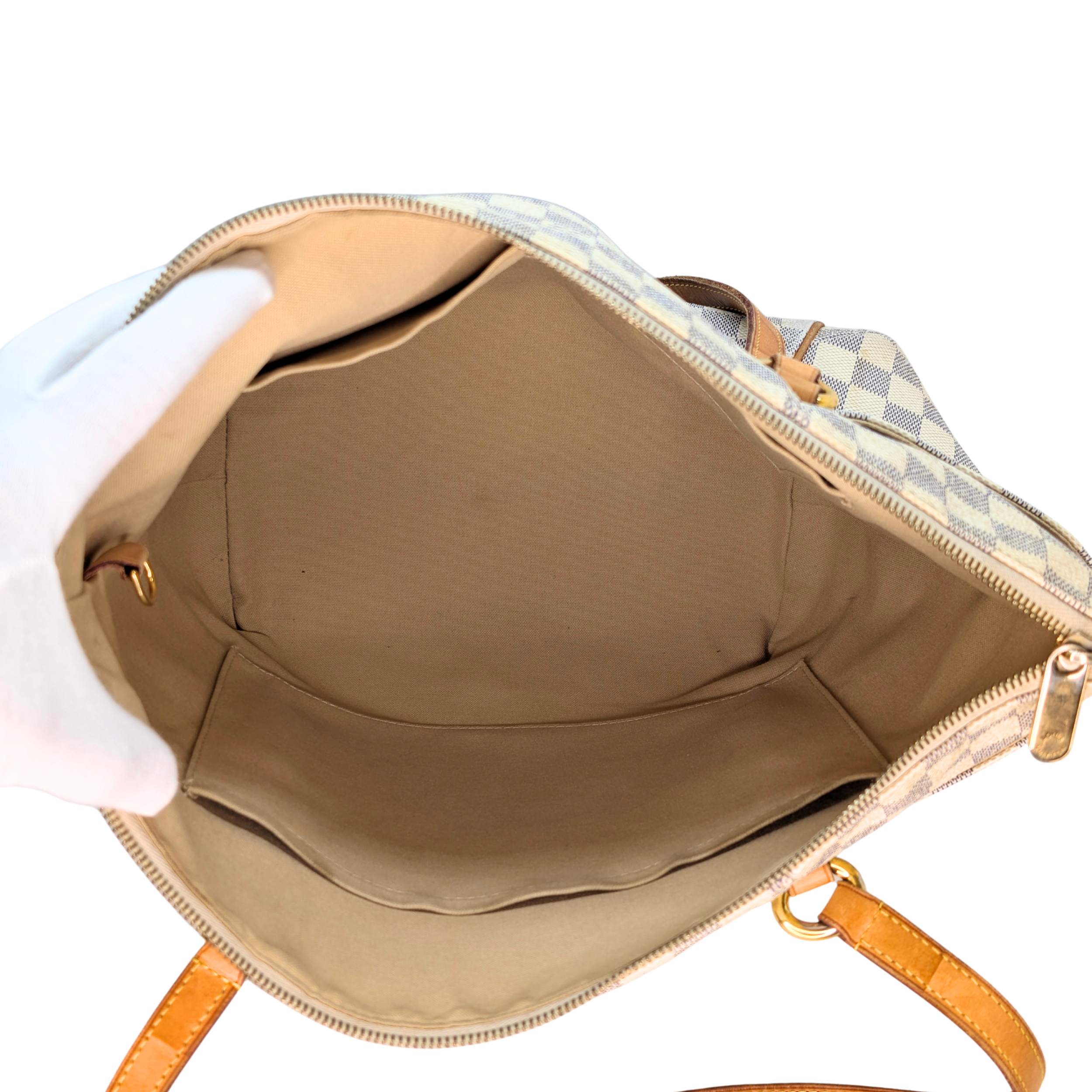 Louis Vuitton Totally MM Damier Azur Shoulder Bag