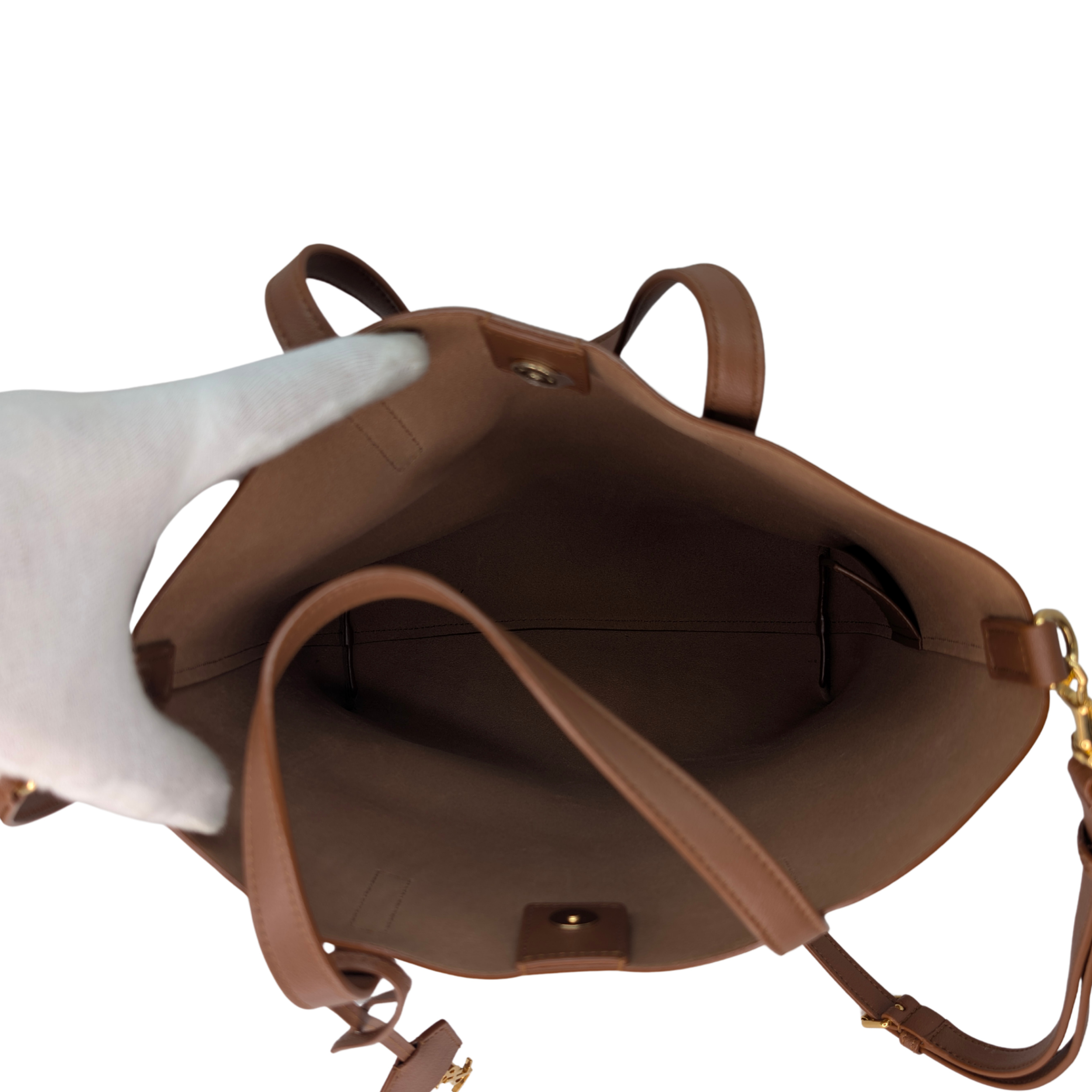 Saint Laurent Toy Shopping Tote Brown