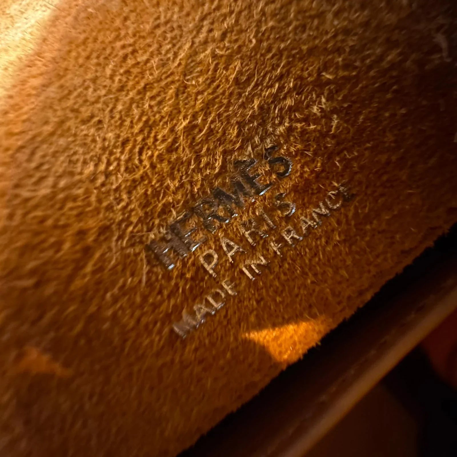Hermès Kelly Pochette Orange H Veau Doblis Suede PWH ☐ I Stamp - Lost Designer