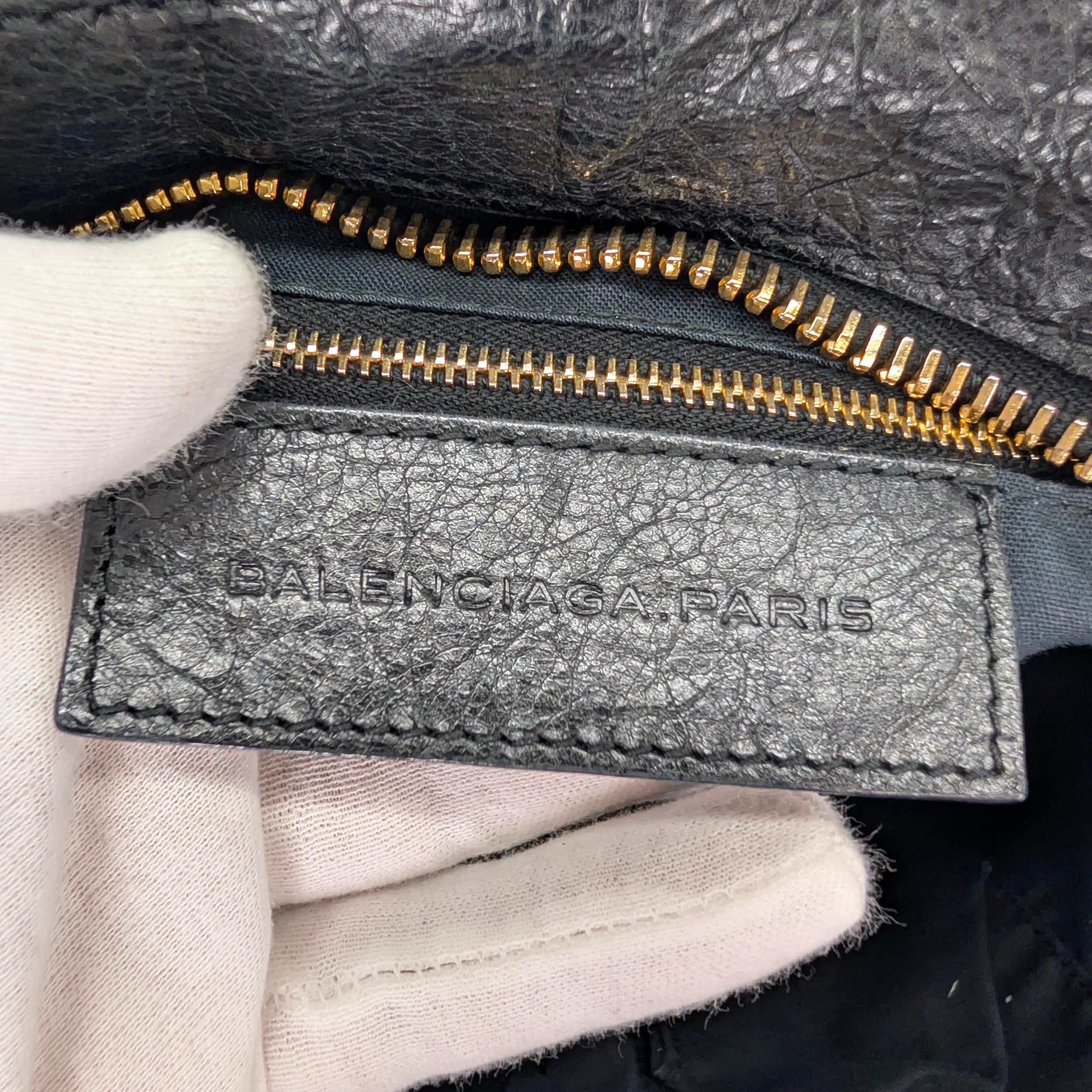 Balenciaga Le City Large Bag Gold Hardware Black