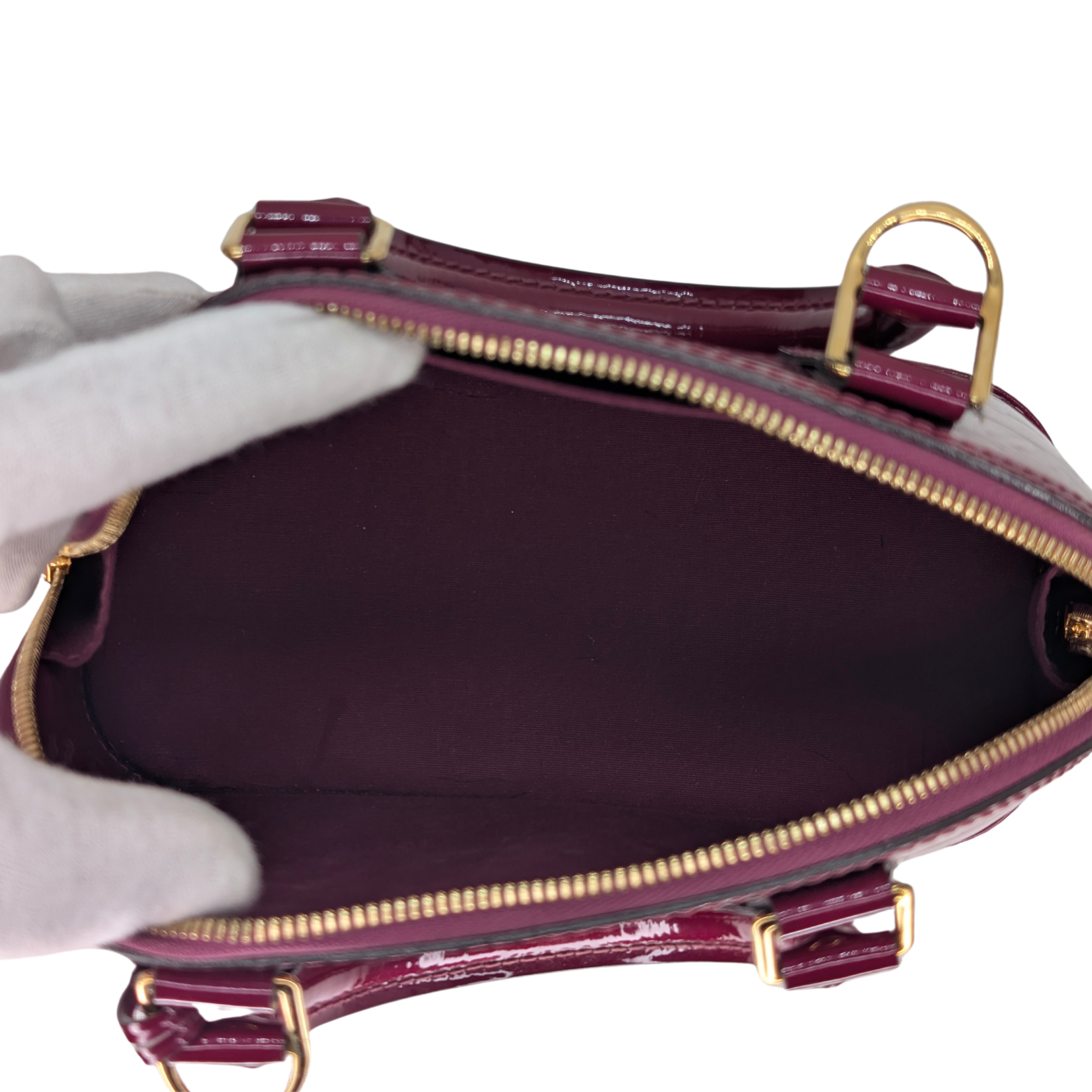 Louis Vuitton Alma BB Monogram Vernis purple