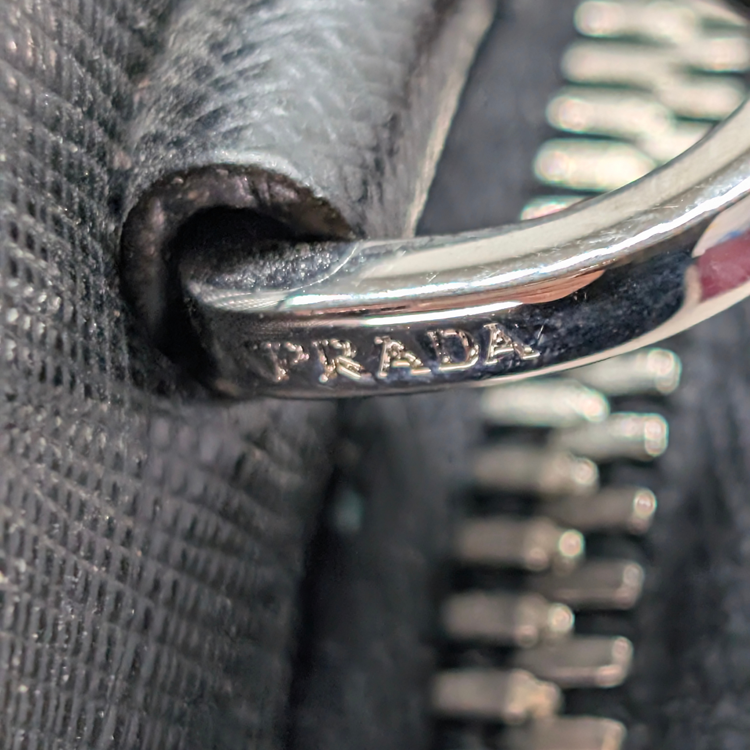 Prada Saffiano Leather Travel Briefcase Bag Black