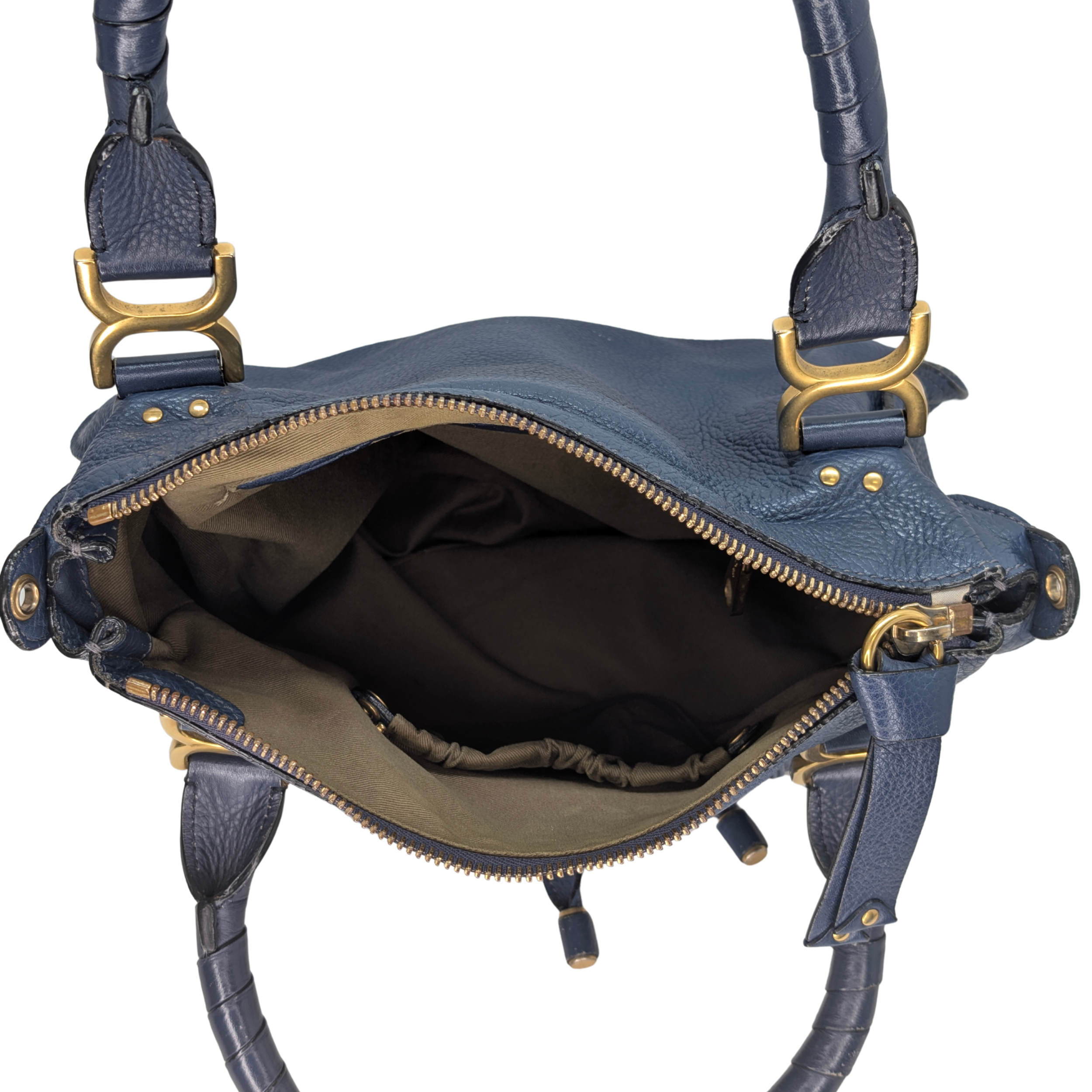 Chloe Marcie Messenger Bag Navy Blue