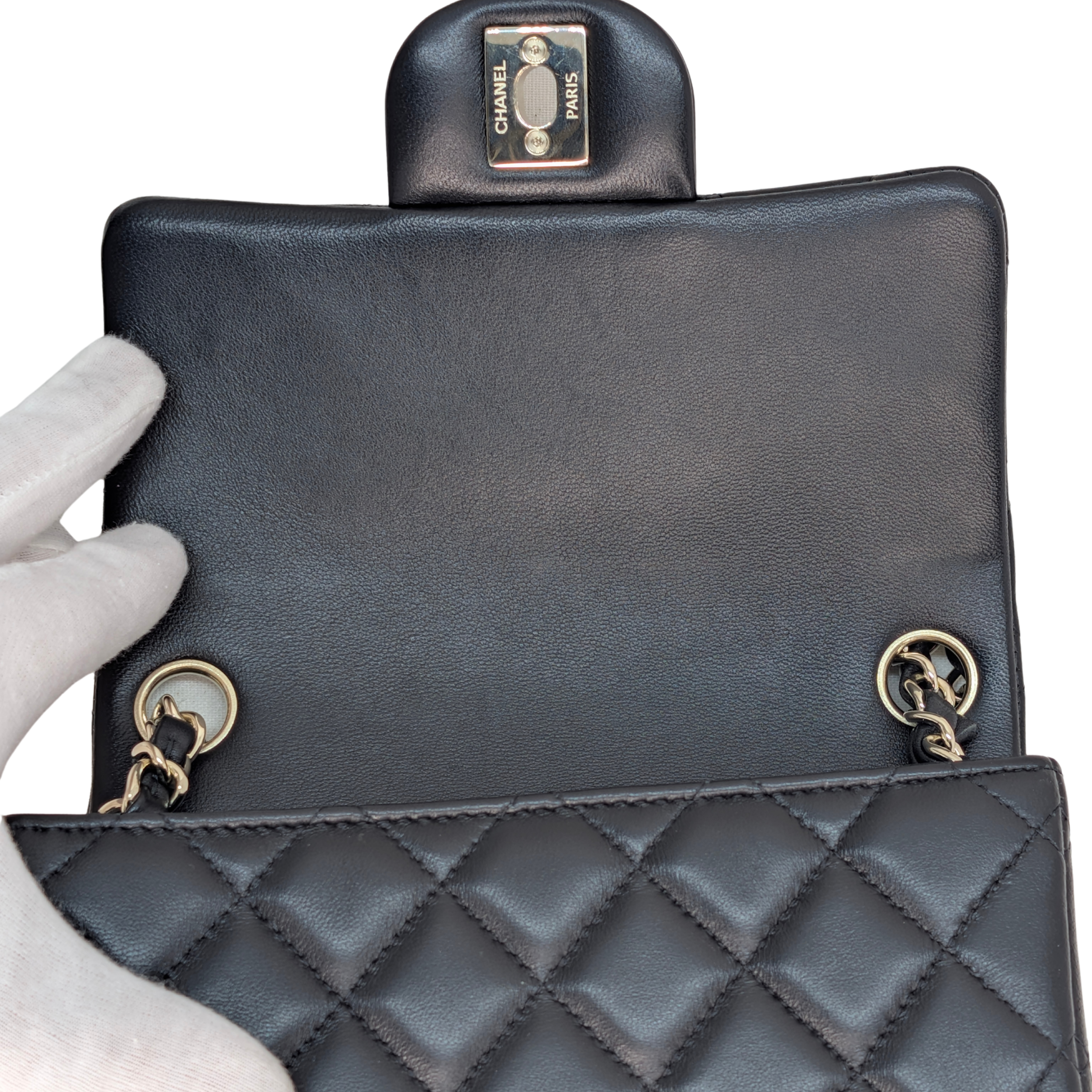 Chanel Classic Flap Mini Square Black 2026 GHW Microchipped