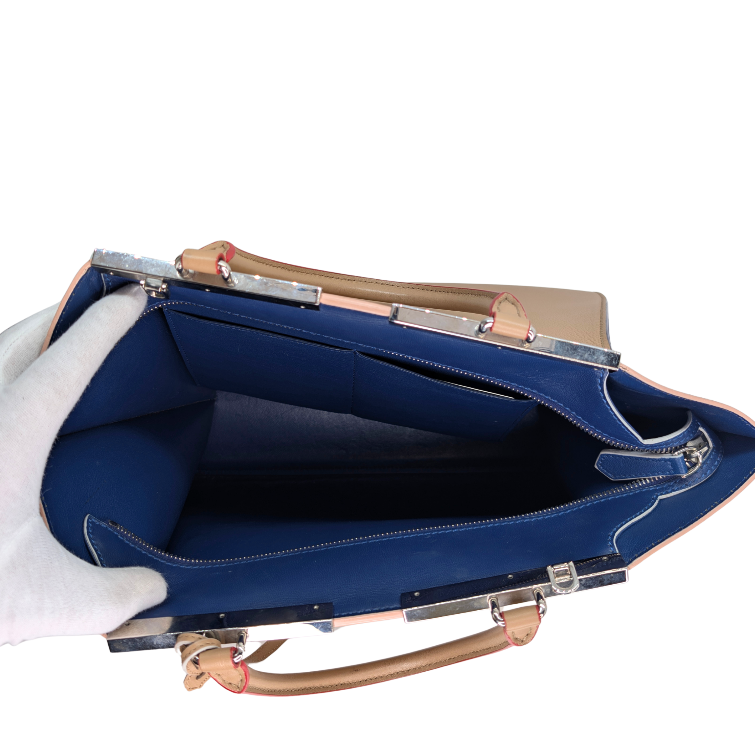 Fendi 3Jours Tote Bag Leather Camel Beige