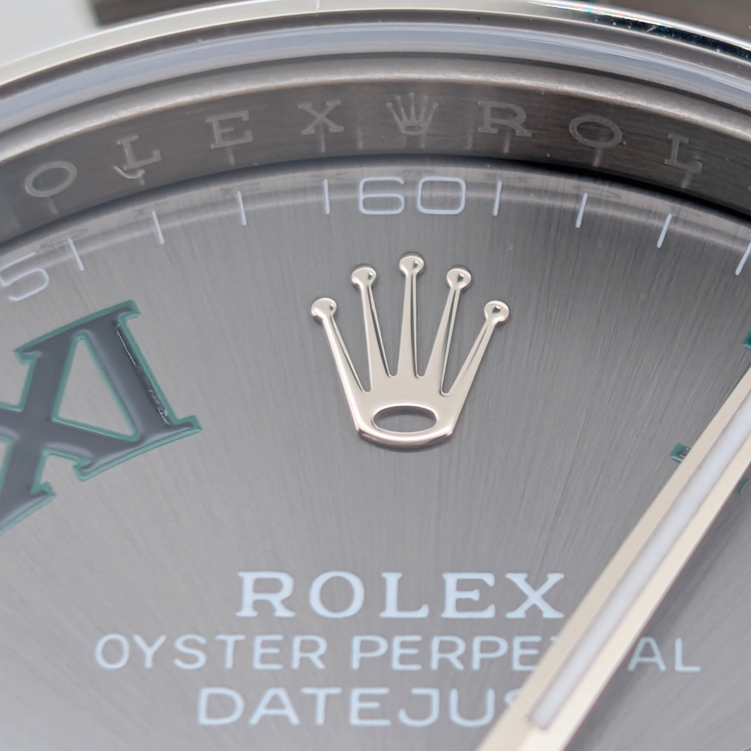 Rolex Datejust 41mm Ref. 126300 Wimbledon Dial Oyster Bracelet 2025