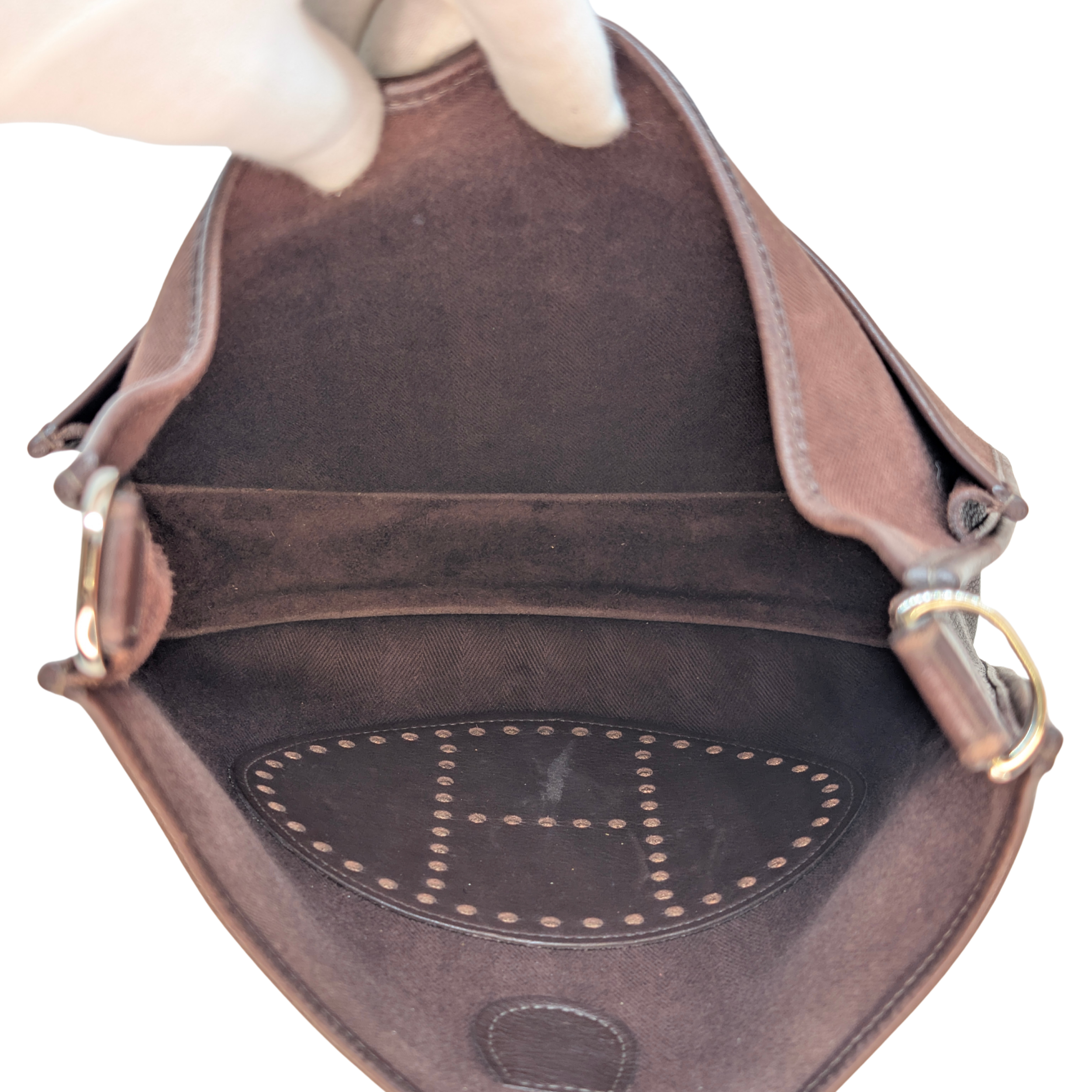 Hermes Evelyne I 29 PM Toile Brown Bag