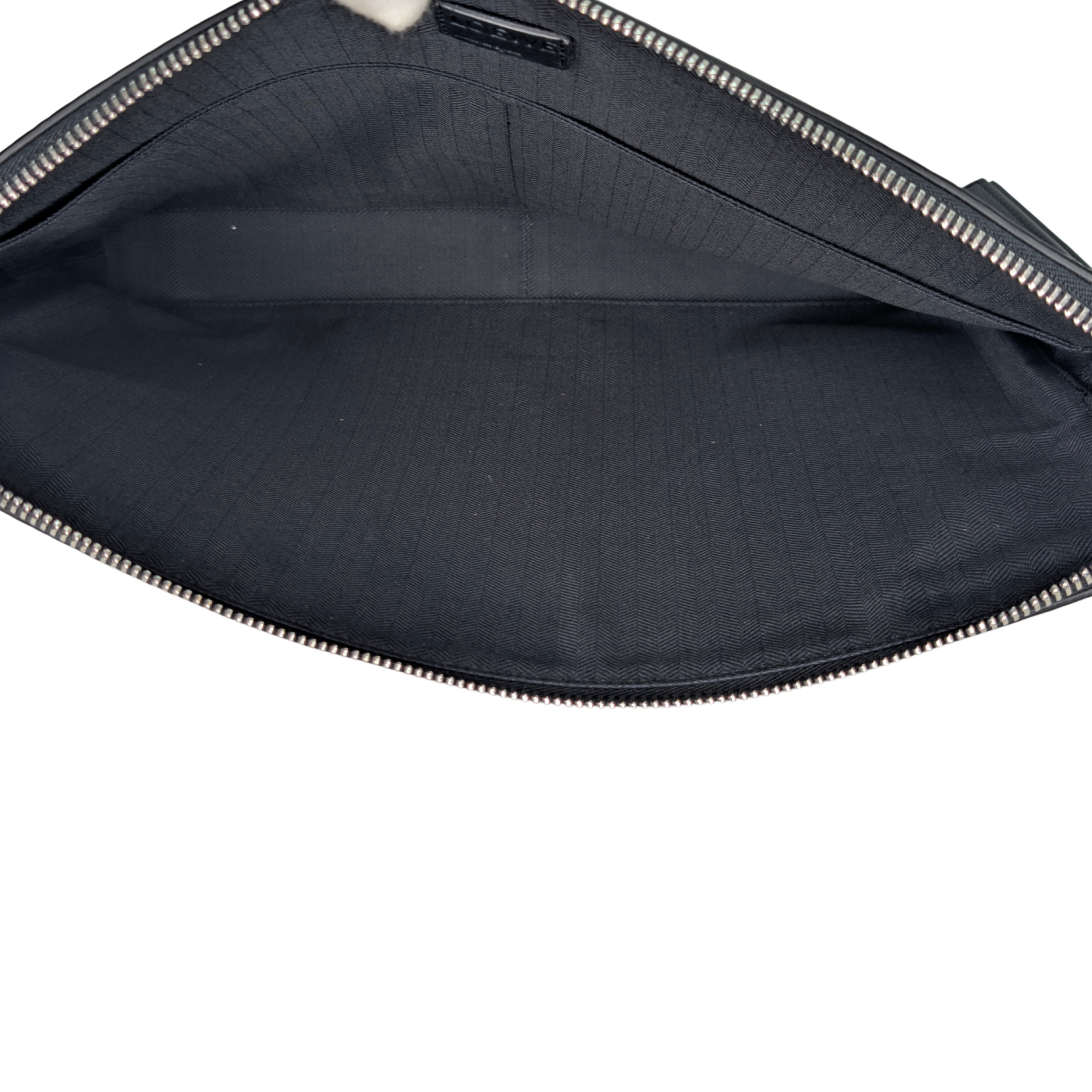 Loewe Anagram Embossed Document Laptop Pouch Black