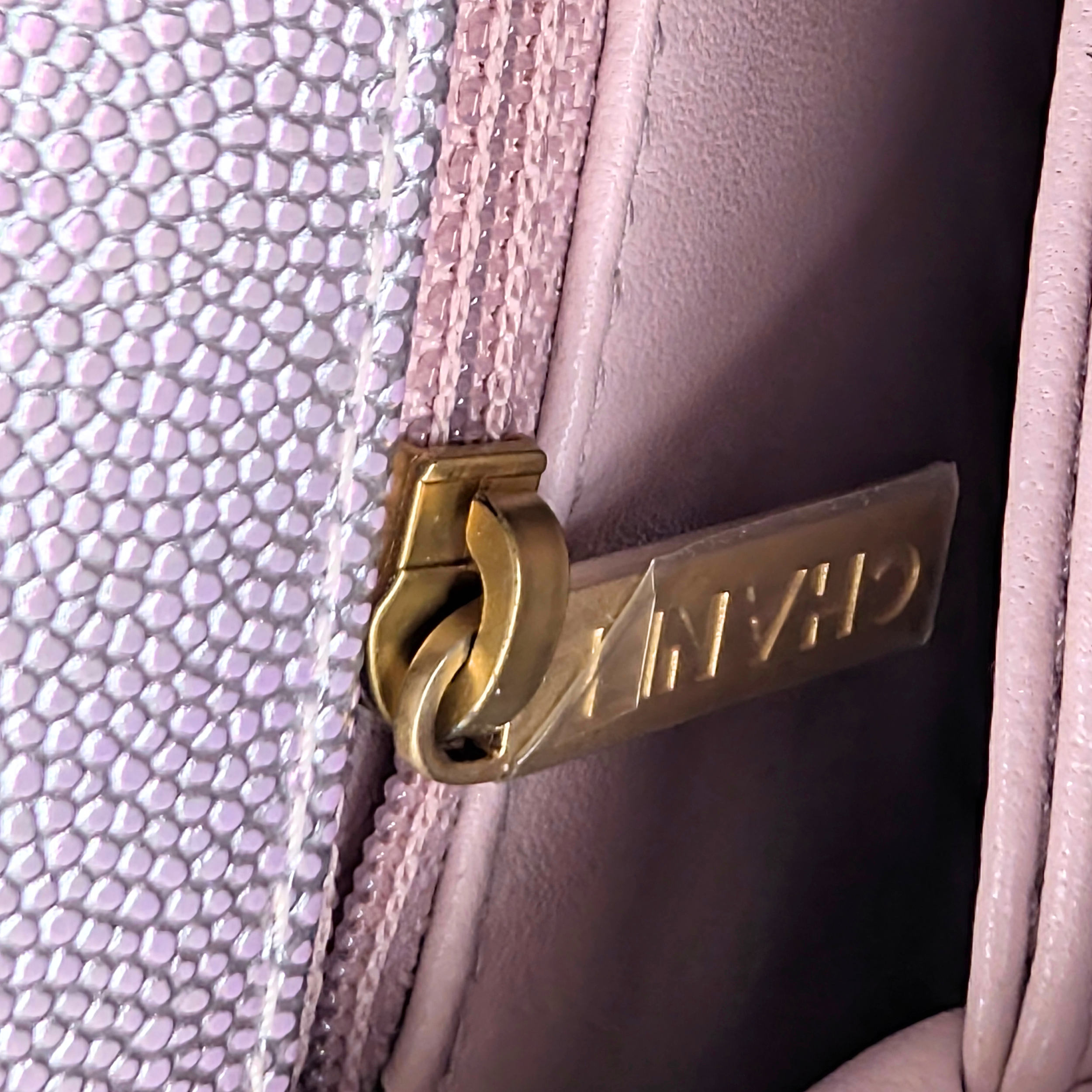 Chanel Coco Handle Small Caviar Iridescent Purple Bag