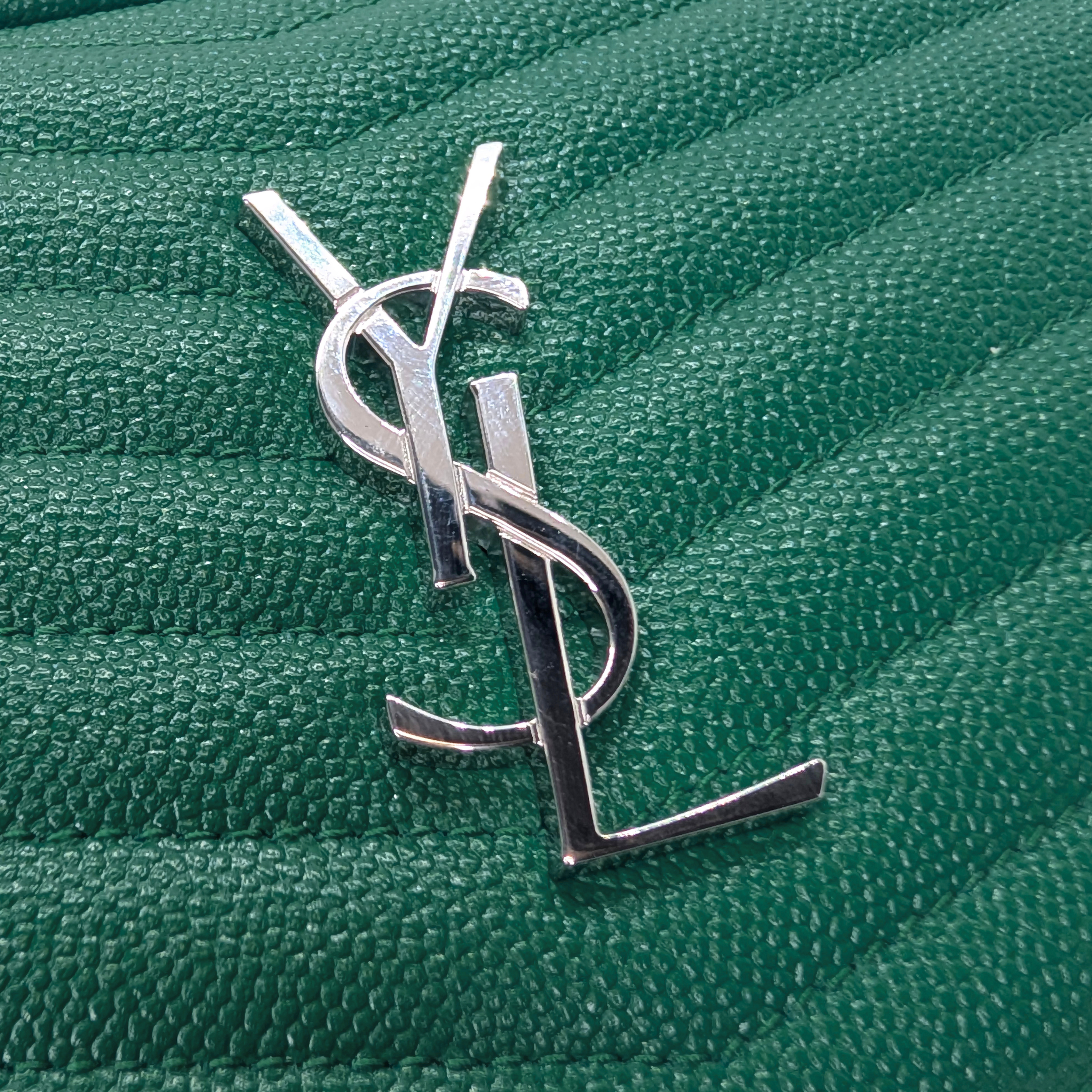 Saint Laurent Mini Lou Camera Bag Green