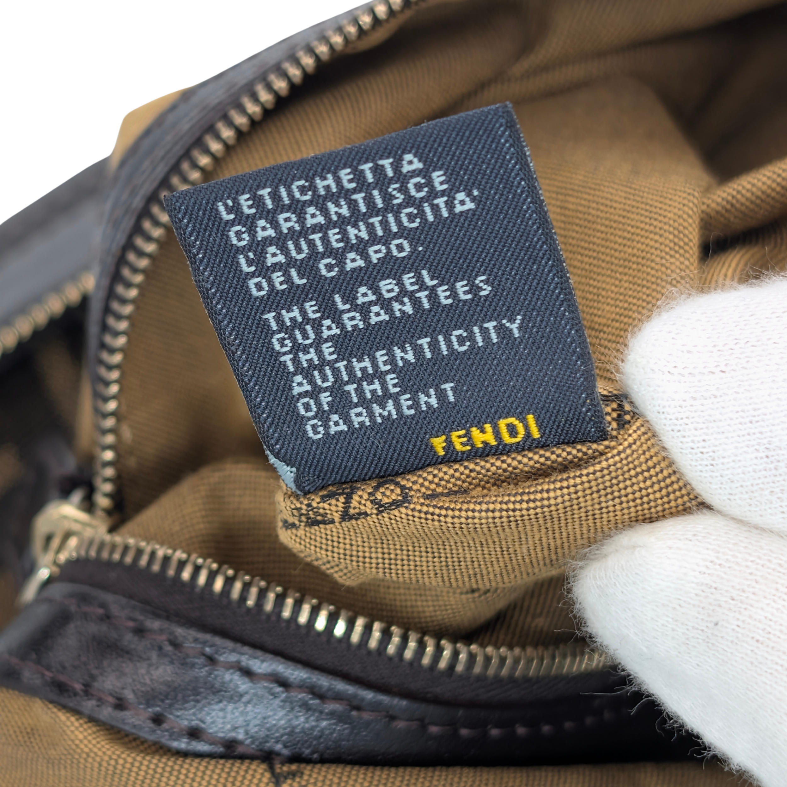 Fendi Tobacco Zucca Chef Shoulder Bag