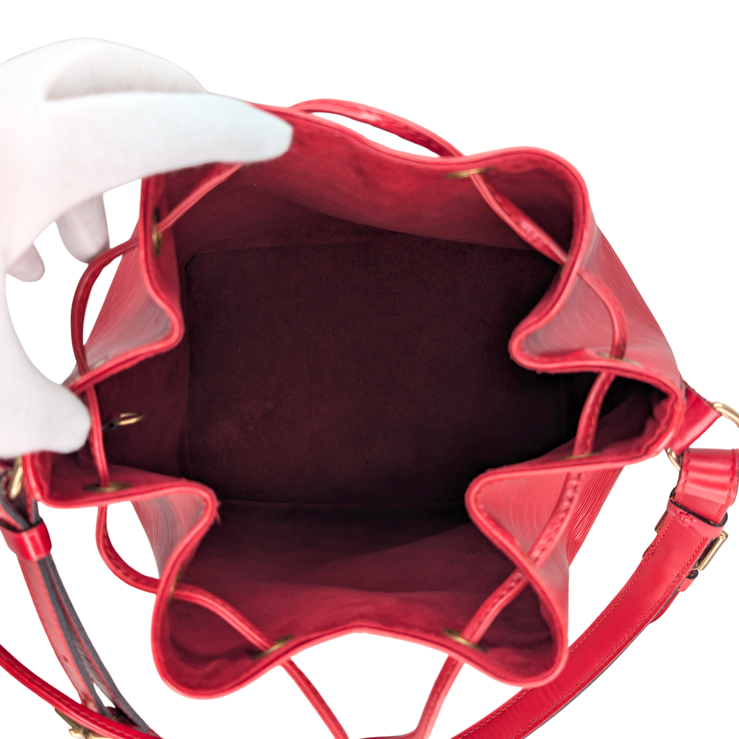 Louis Vuitton Epi Noe GM Bucket Bag Red