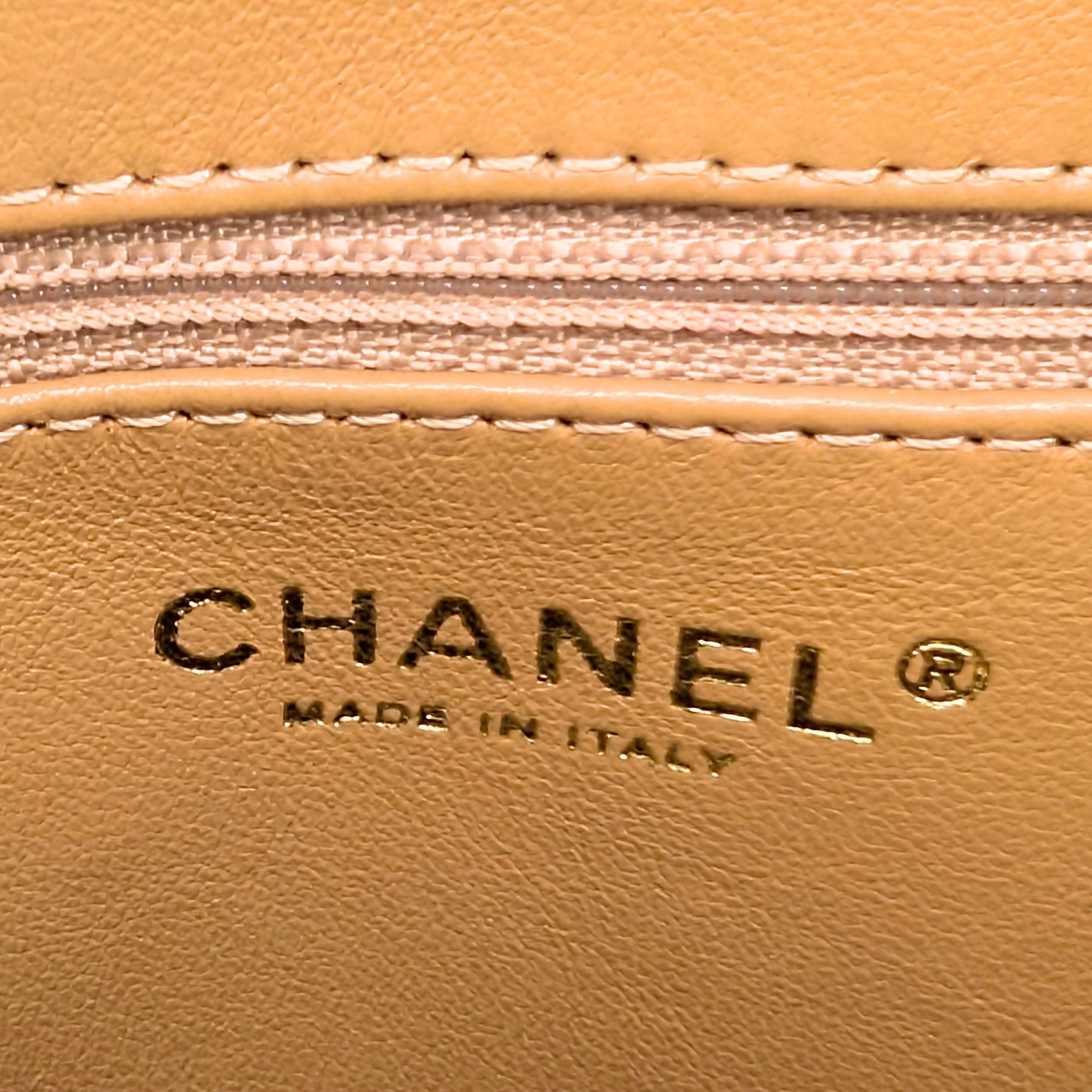 Chanel Caviar Medallion Tote Bag Beige