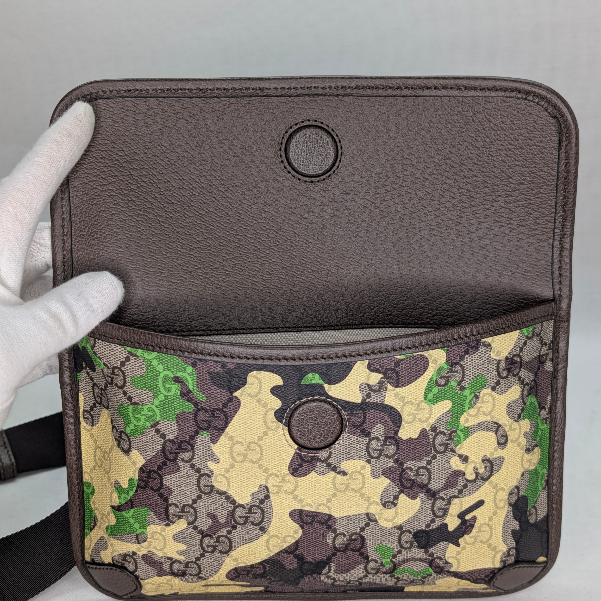 Gucci Small GG Supreme Belt Bag Camouflage