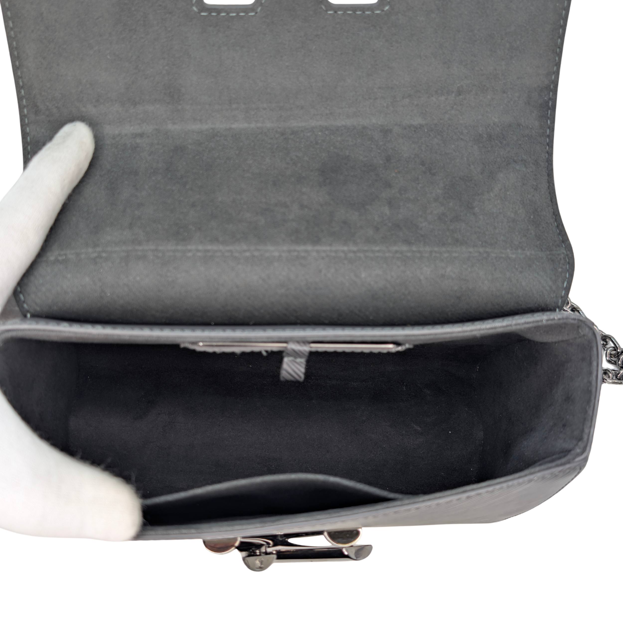 Louis Vuitton Twist MM Crossbody Bag Deep Grey