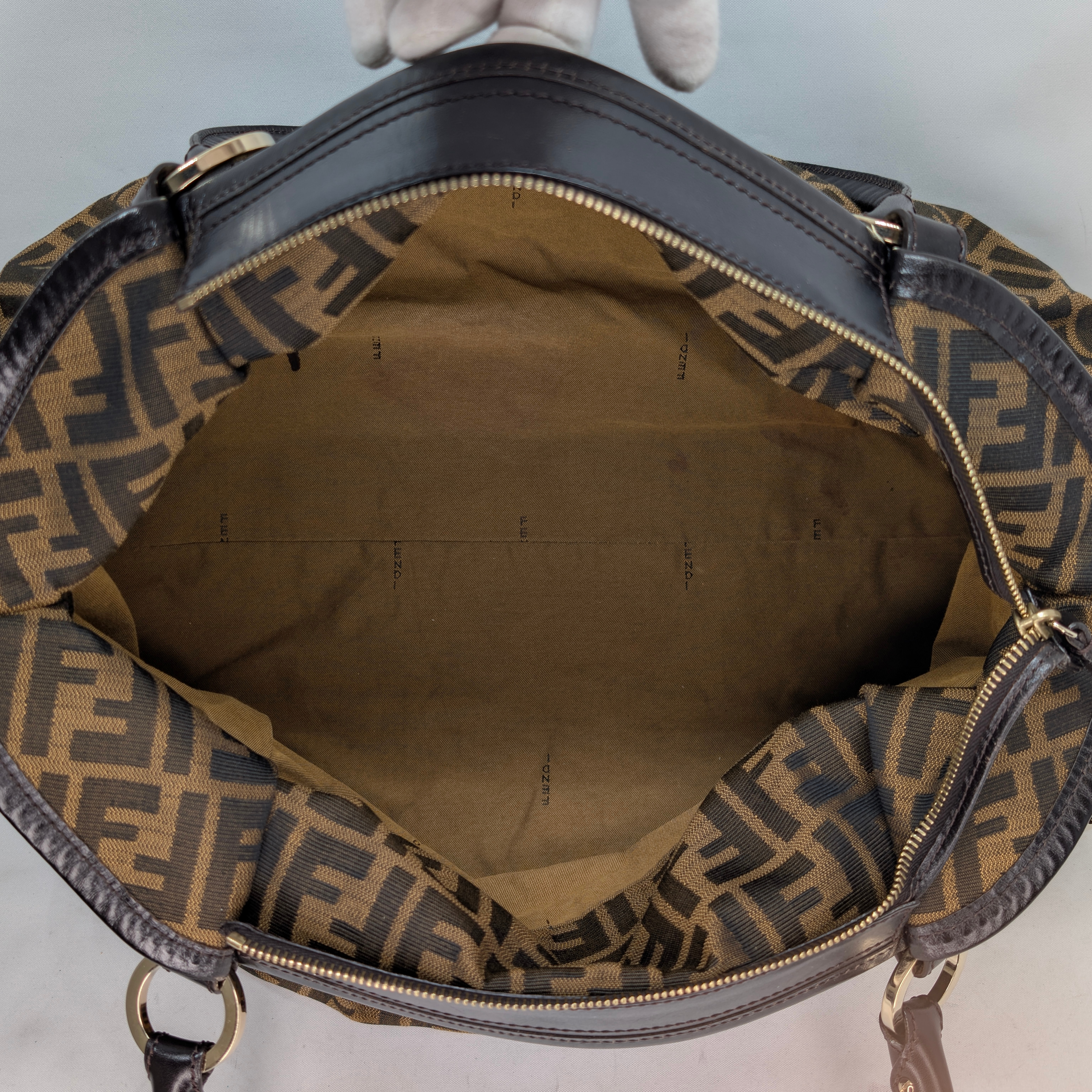 Fendi Tobacco Zucca Chef Shoulder Bag