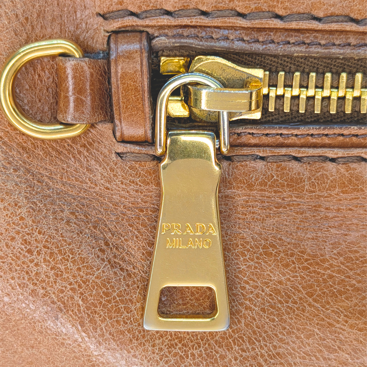 Prada Vitello Leather Crossbody Bag