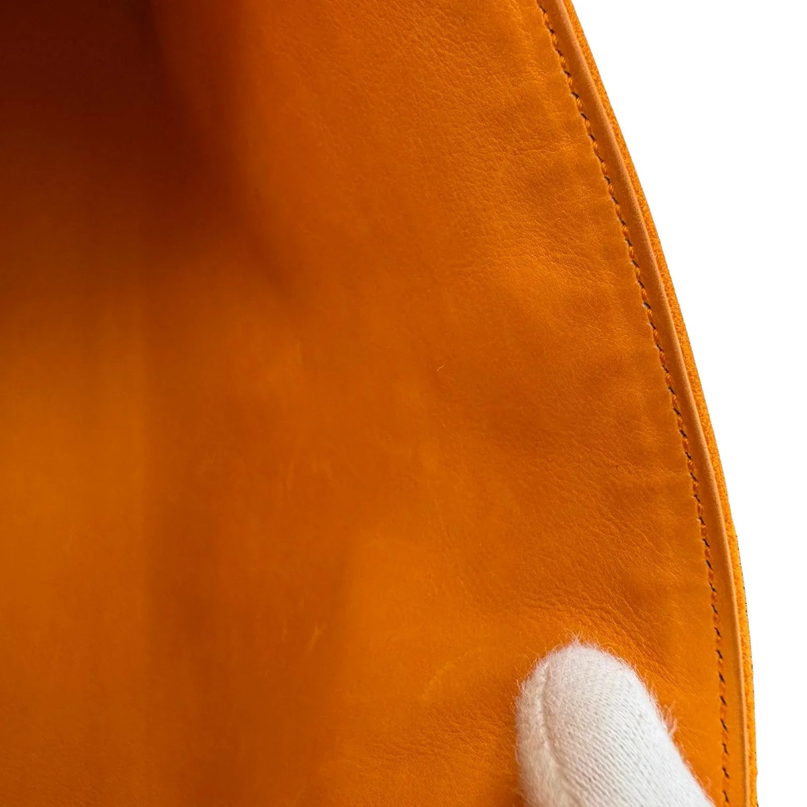 Hermès Kelly Pochette Orange H Veau Doblis Suede PWH ☐ I Stamp - Lost Designer