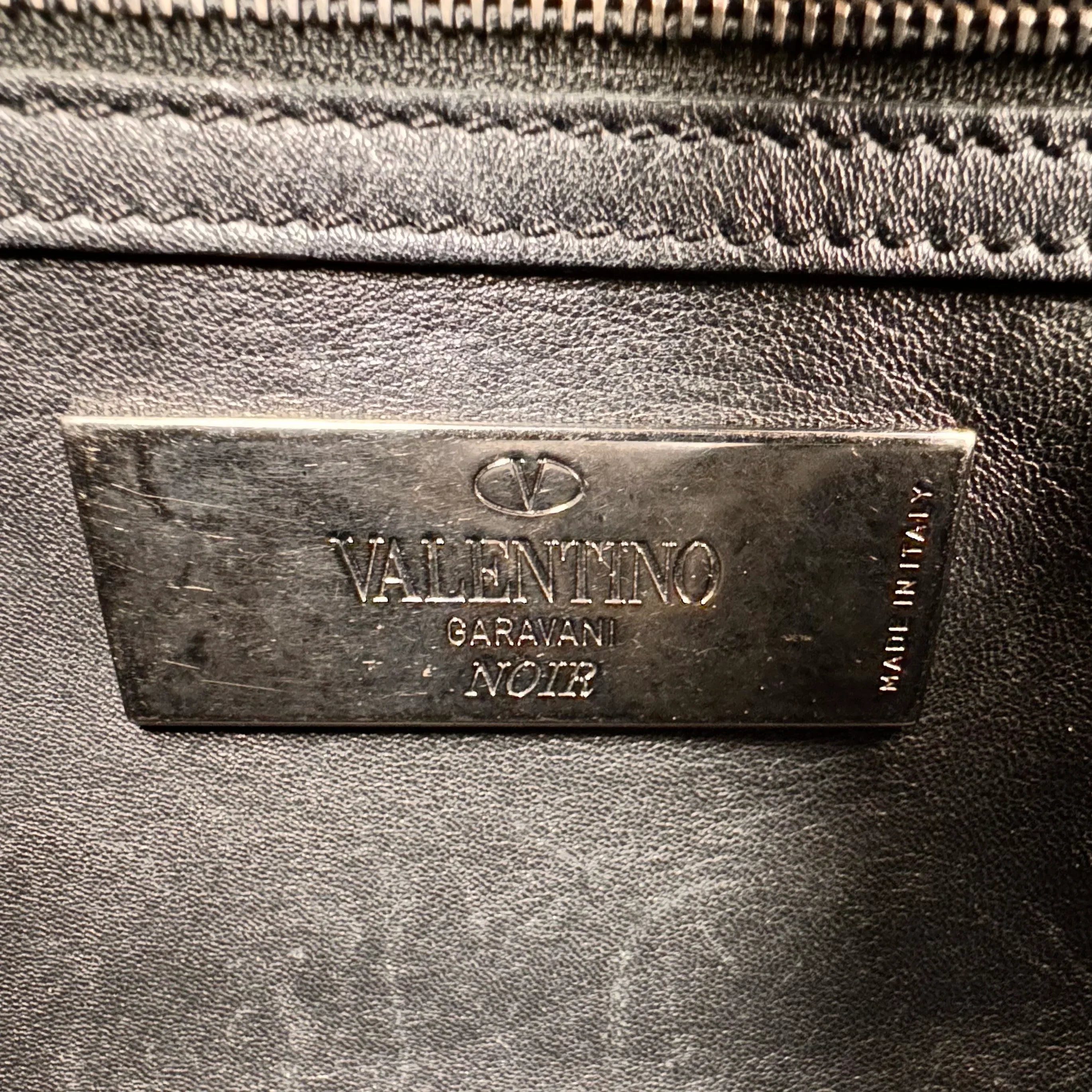 Valentino Black Leather Shoulder Bag - Lost Designer