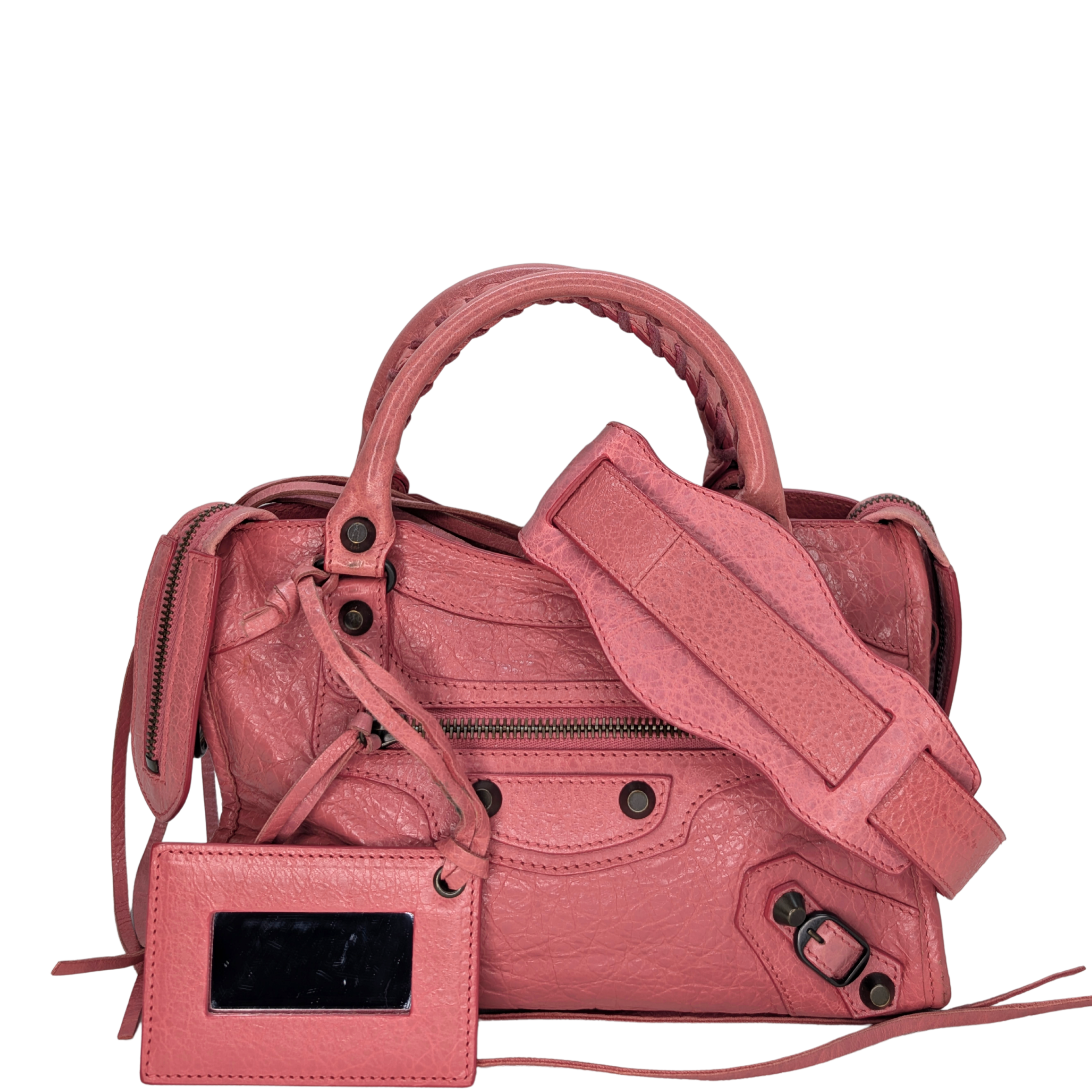 Balenciaga The City 2Way Mini Handbag Pink