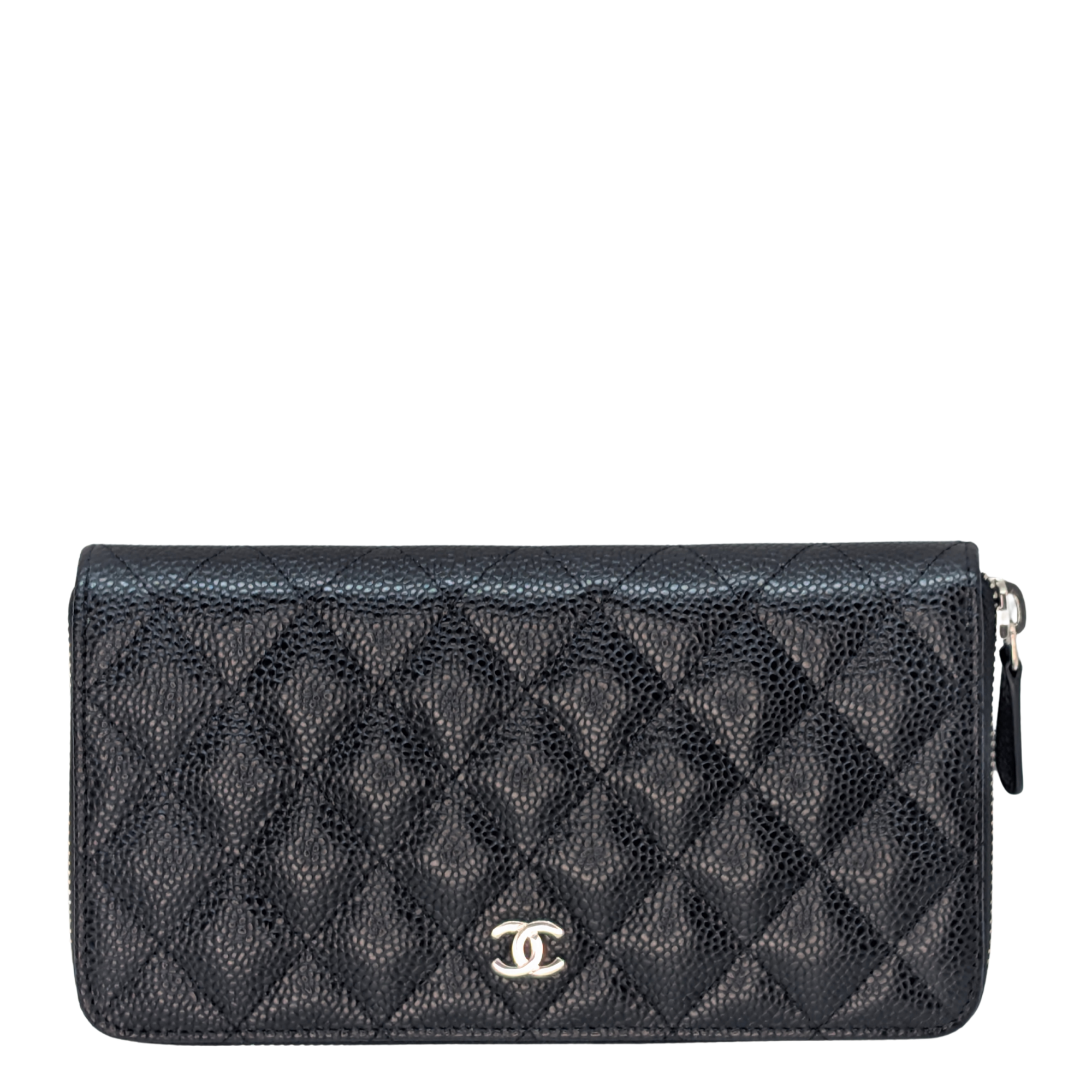 Chanel Cavier Leather Long Wallet Black