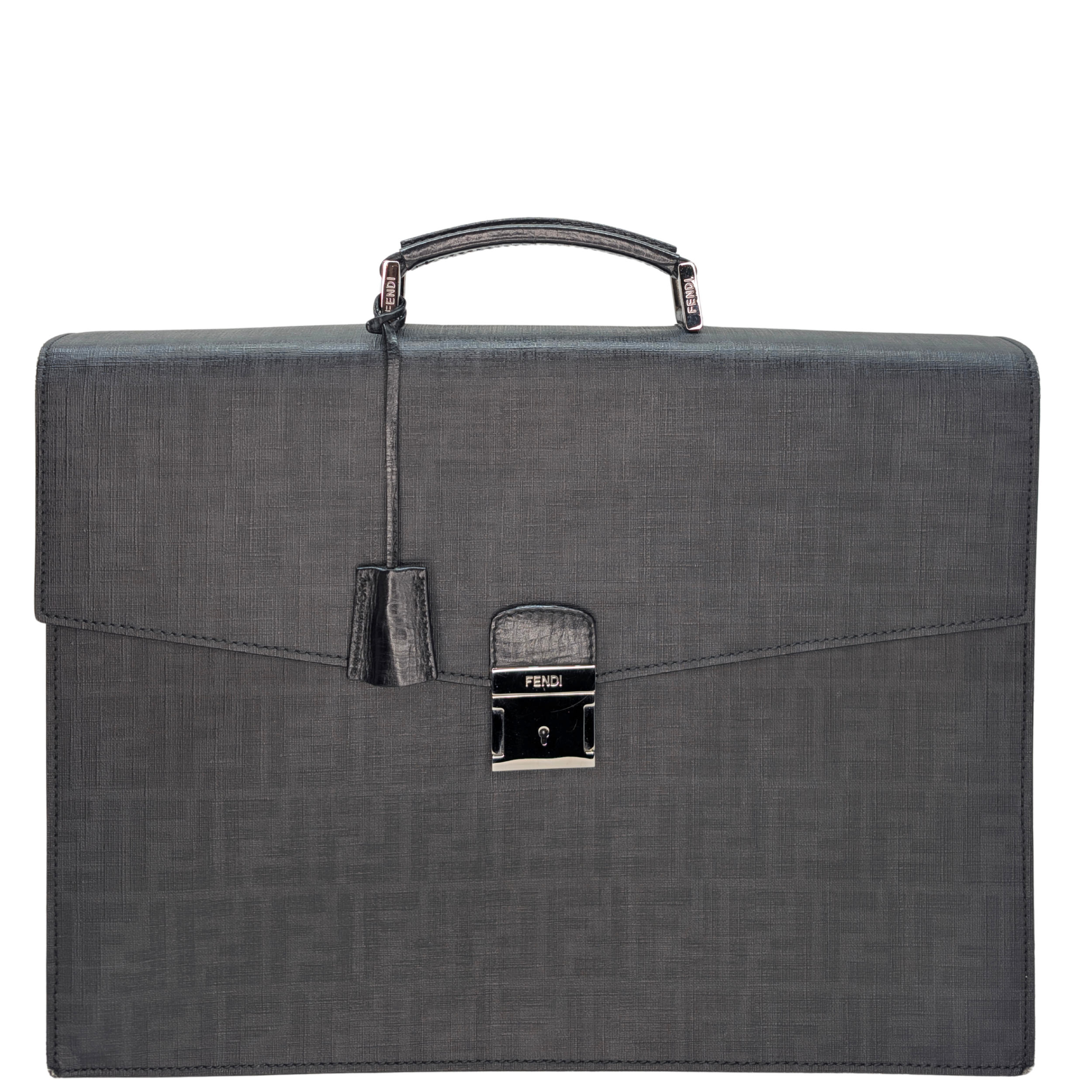 Fendi Zucca Monogram Briefcase Black