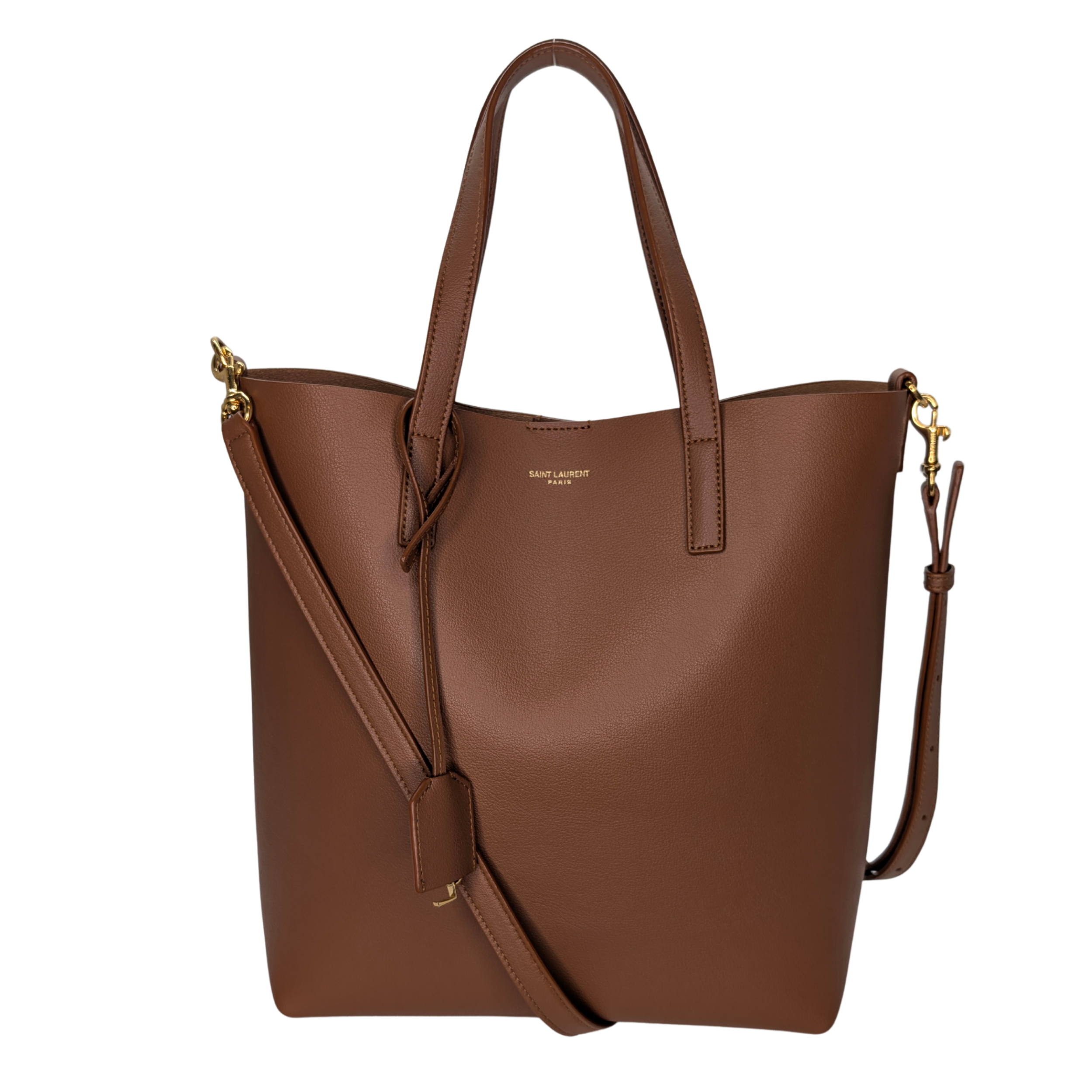 Saint Laurent Toy Shopping Tote Brown