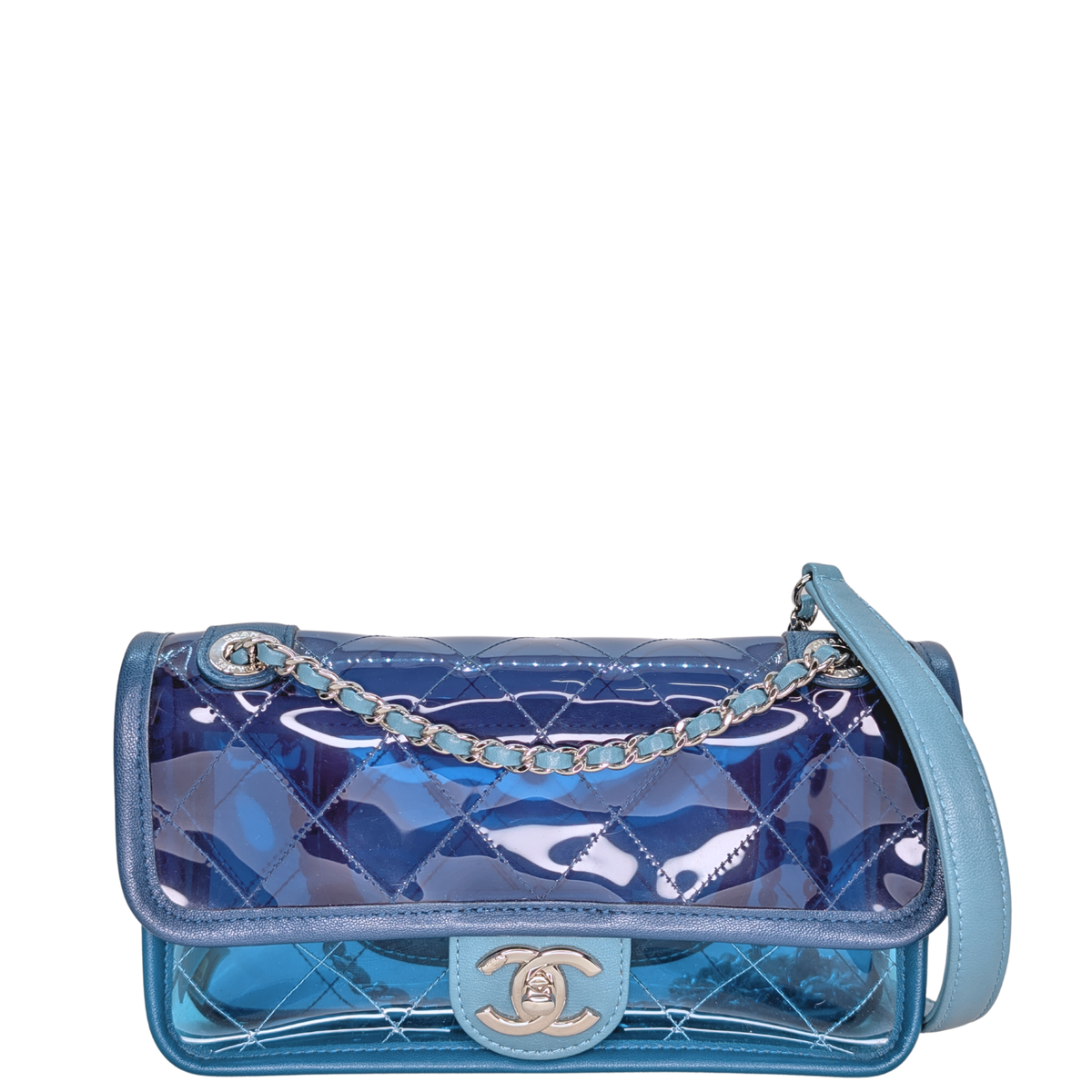 Chanel Coco Splash Single Flap Bag PVC Vinyl 2018 Collection