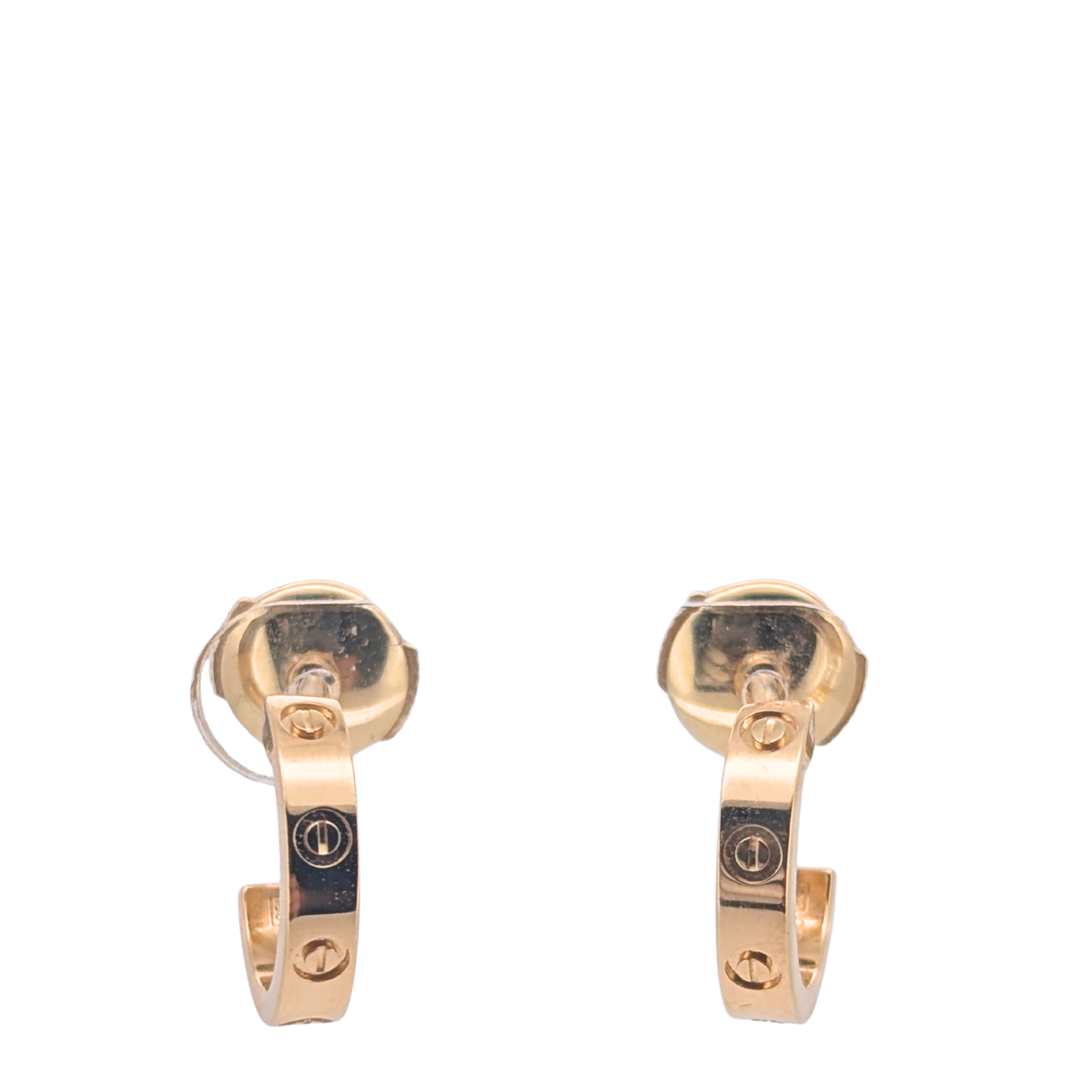 Cartier Love Hoop Earrings Small Model 18k Yellow Gold