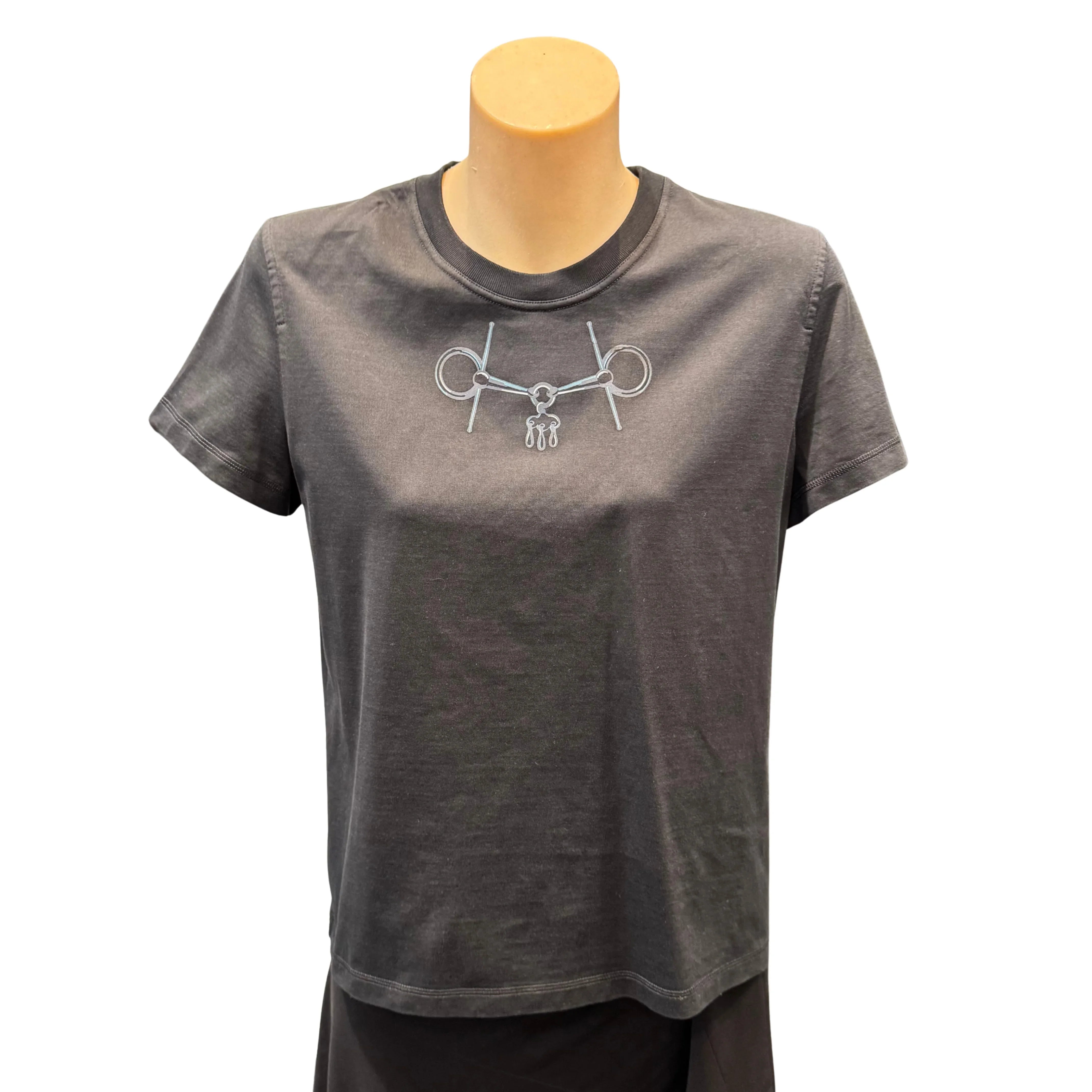 Hermes Mors Print Horsebit T shirt Women's 40 - Lost Designer