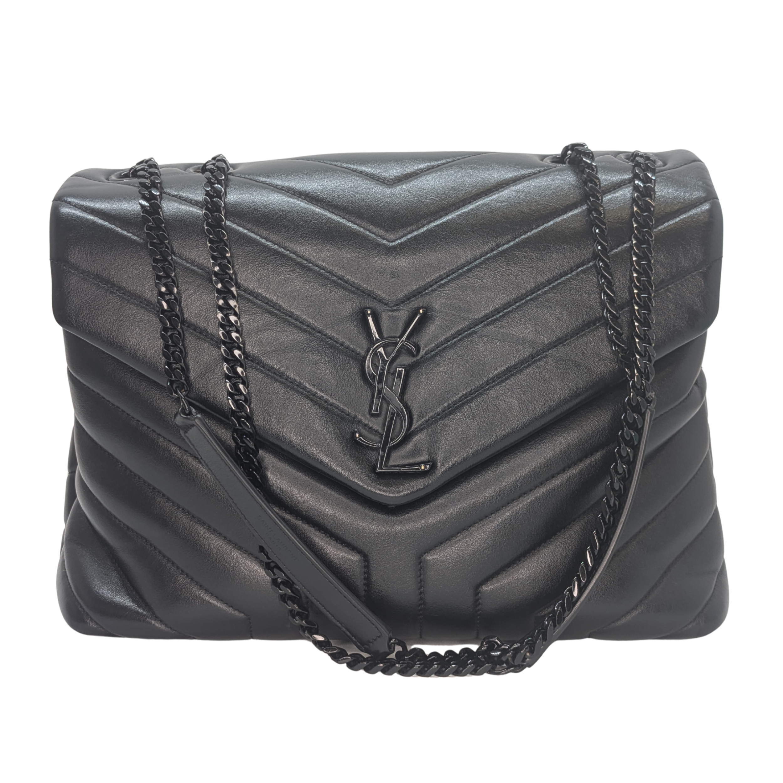 Saint Laurent Loulou Toy Medium Shoulder Bag Black