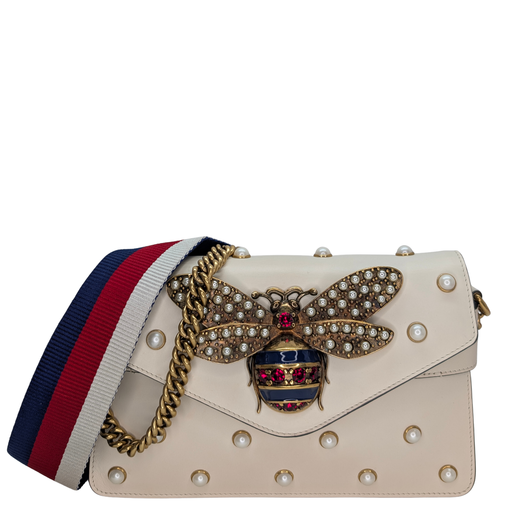 Gucci Mini Queen Margaret Broadway Bag Beige