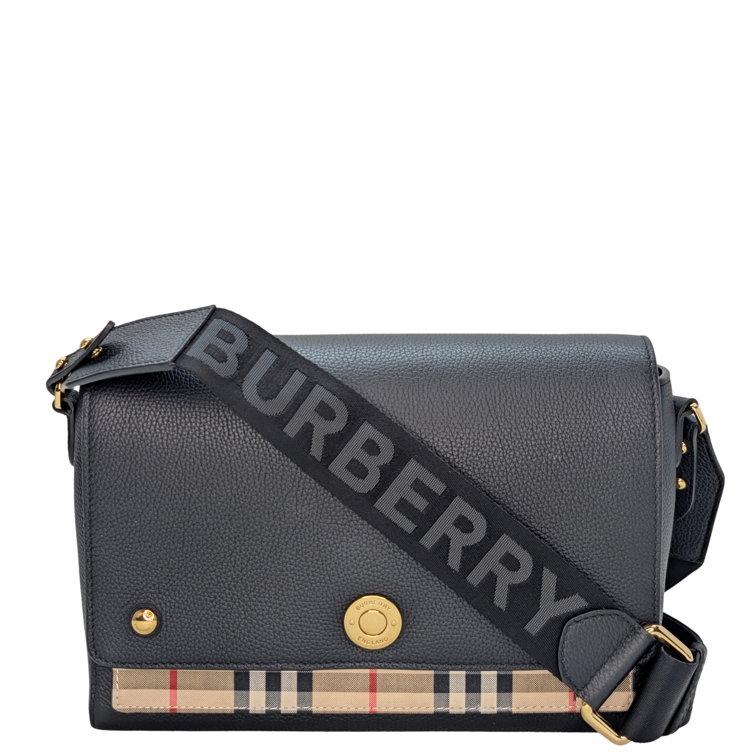 Burberry Note Medium Crossbody Bag Black