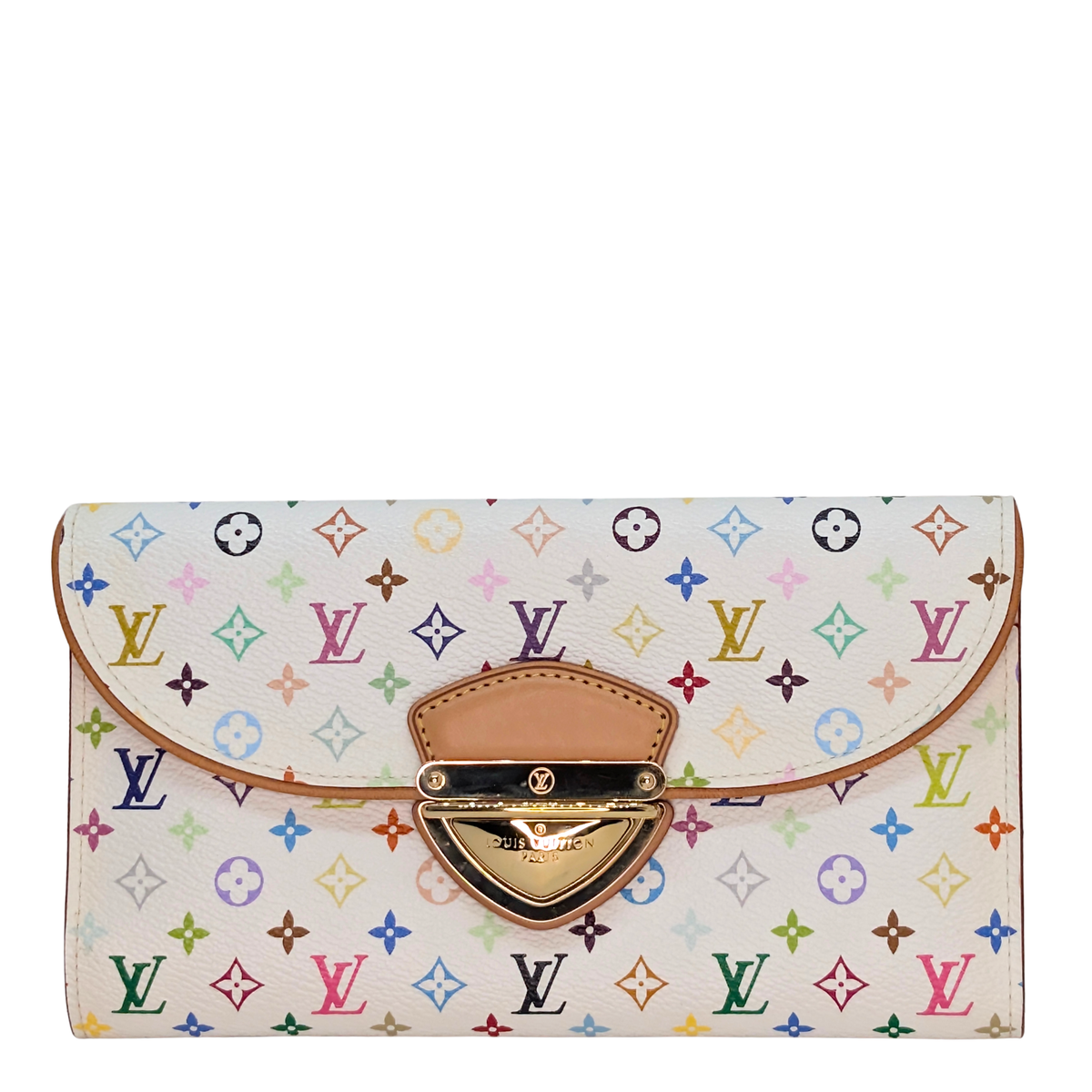 Louis Vuitton White Multicolor Monogram Canvas Eugenie Wallet