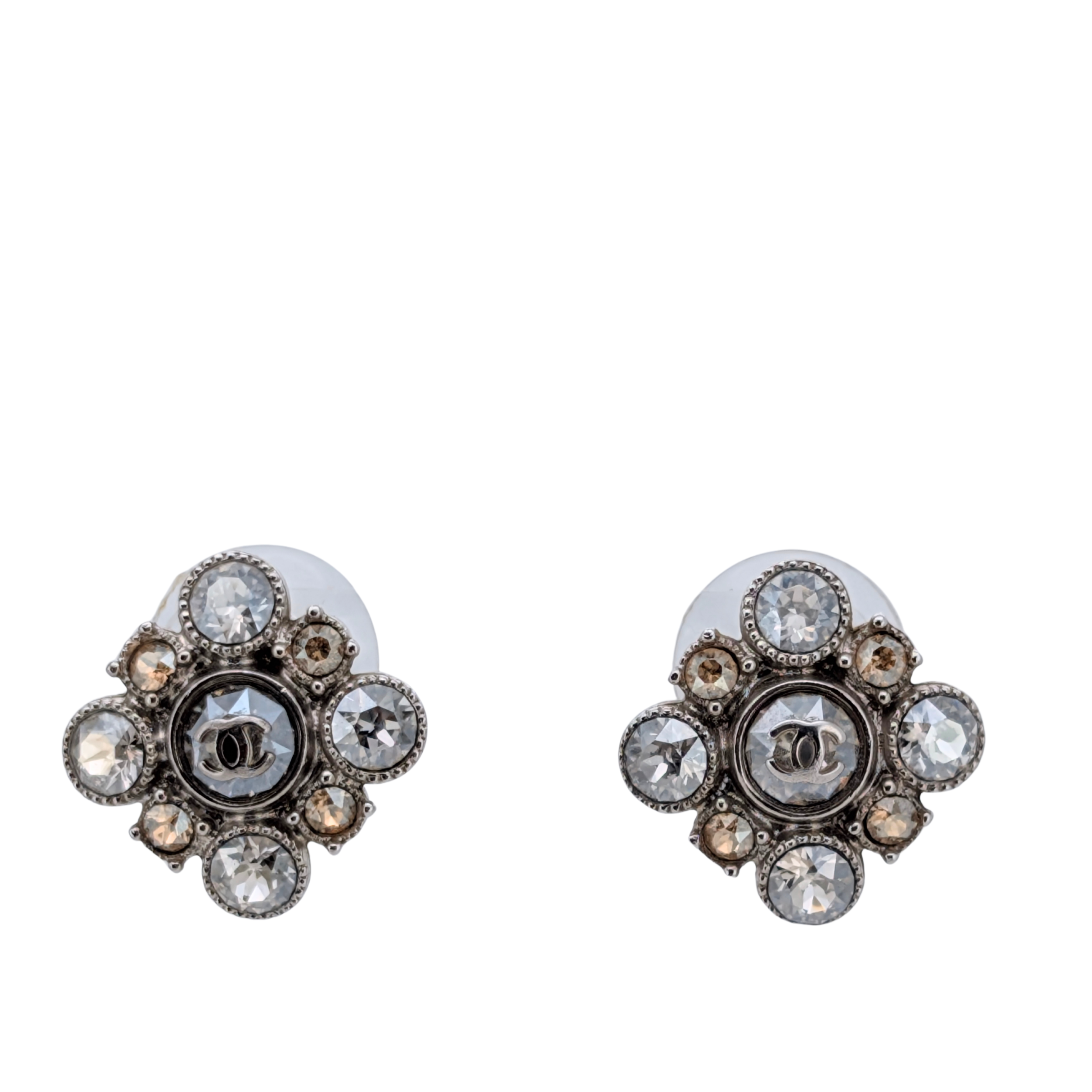 Chanel Chanel CC Rhinestone Earrings