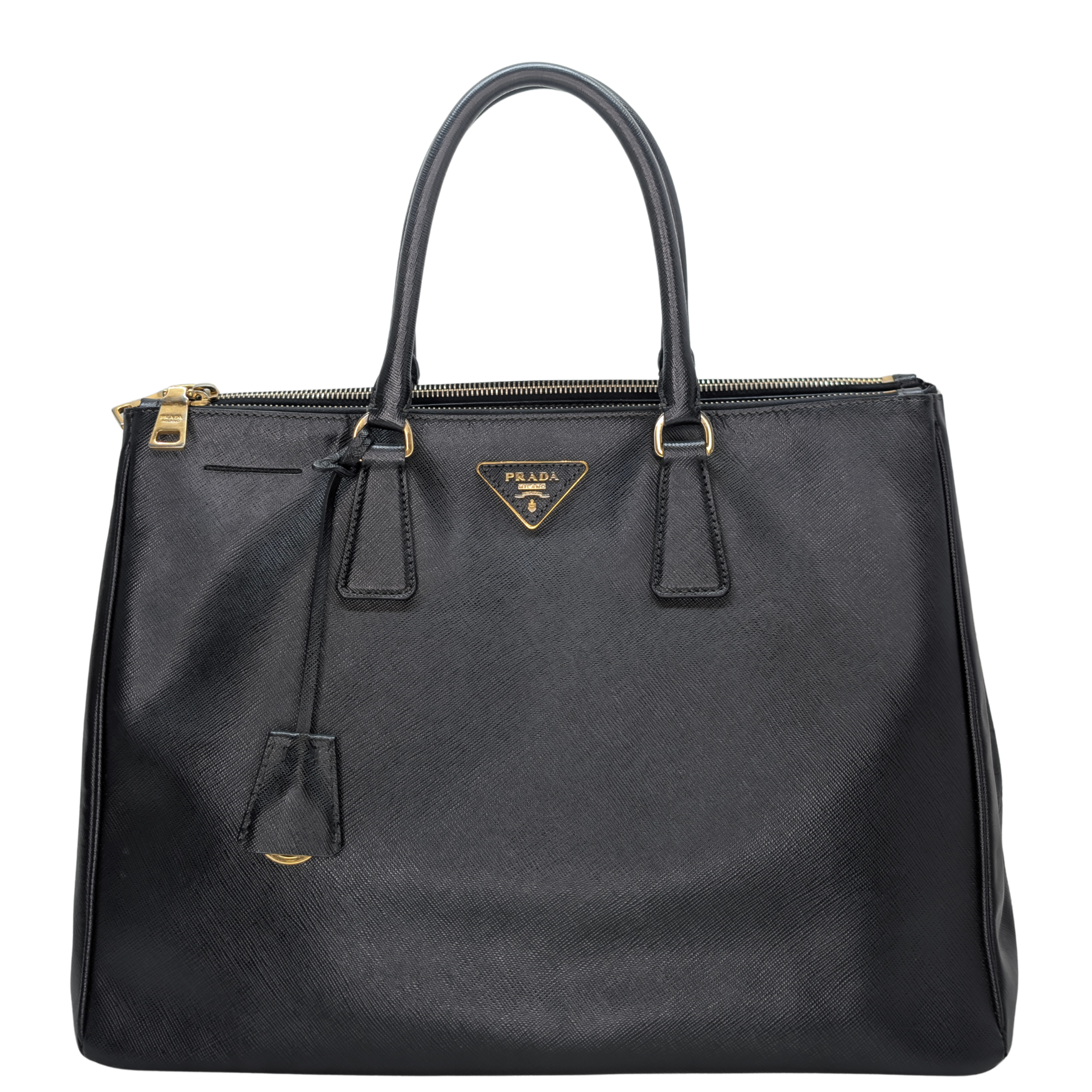 Prada Galleria Large Saffiano Leather Tote Black