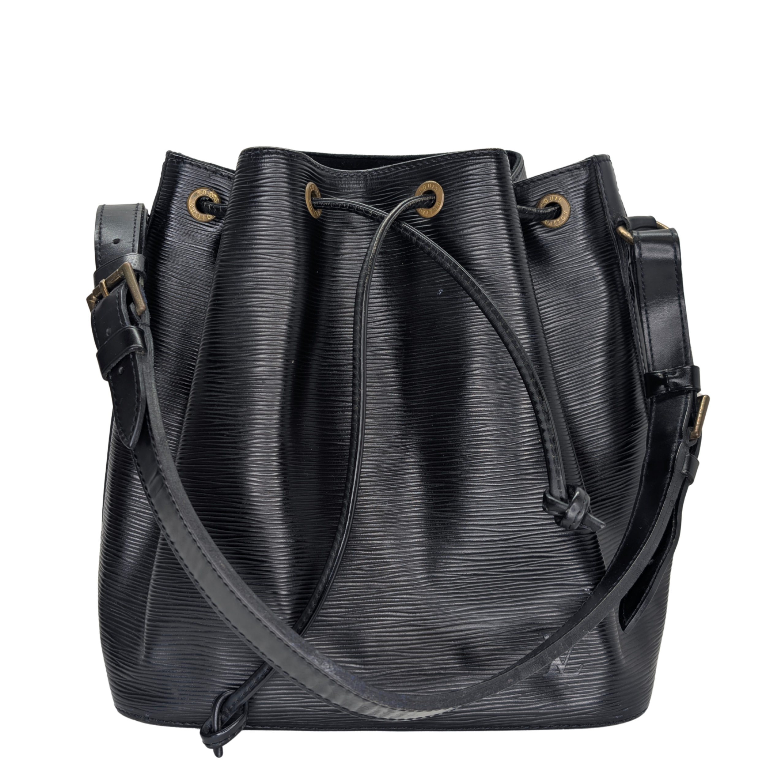 Louis Vuitton Epi Noé Shoulder Bag Black