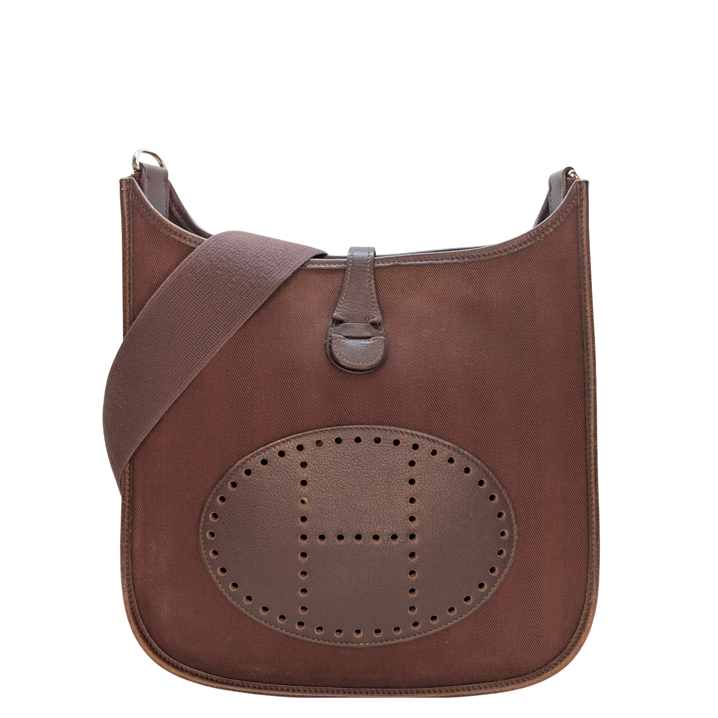 Hermes Evelyne I 29 PM Toile Brown Bag