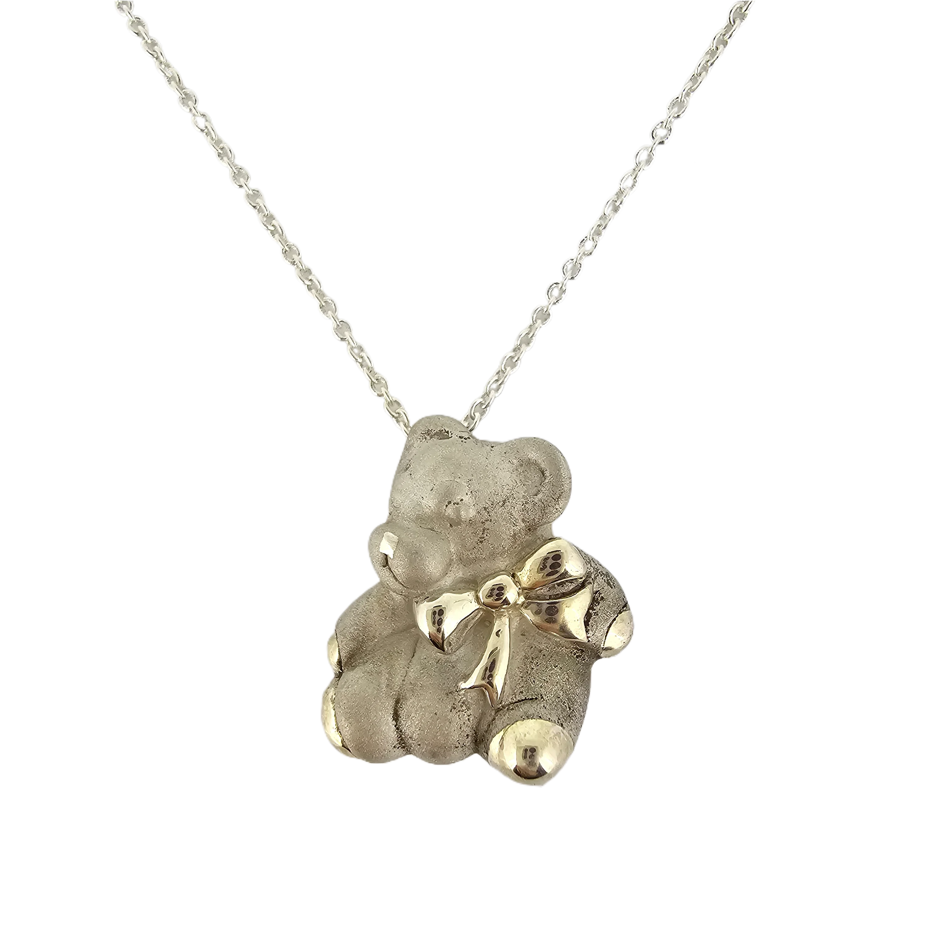 Tiffany & Co. Sterling Silver Teddy Bear Necklace - Lost Designer