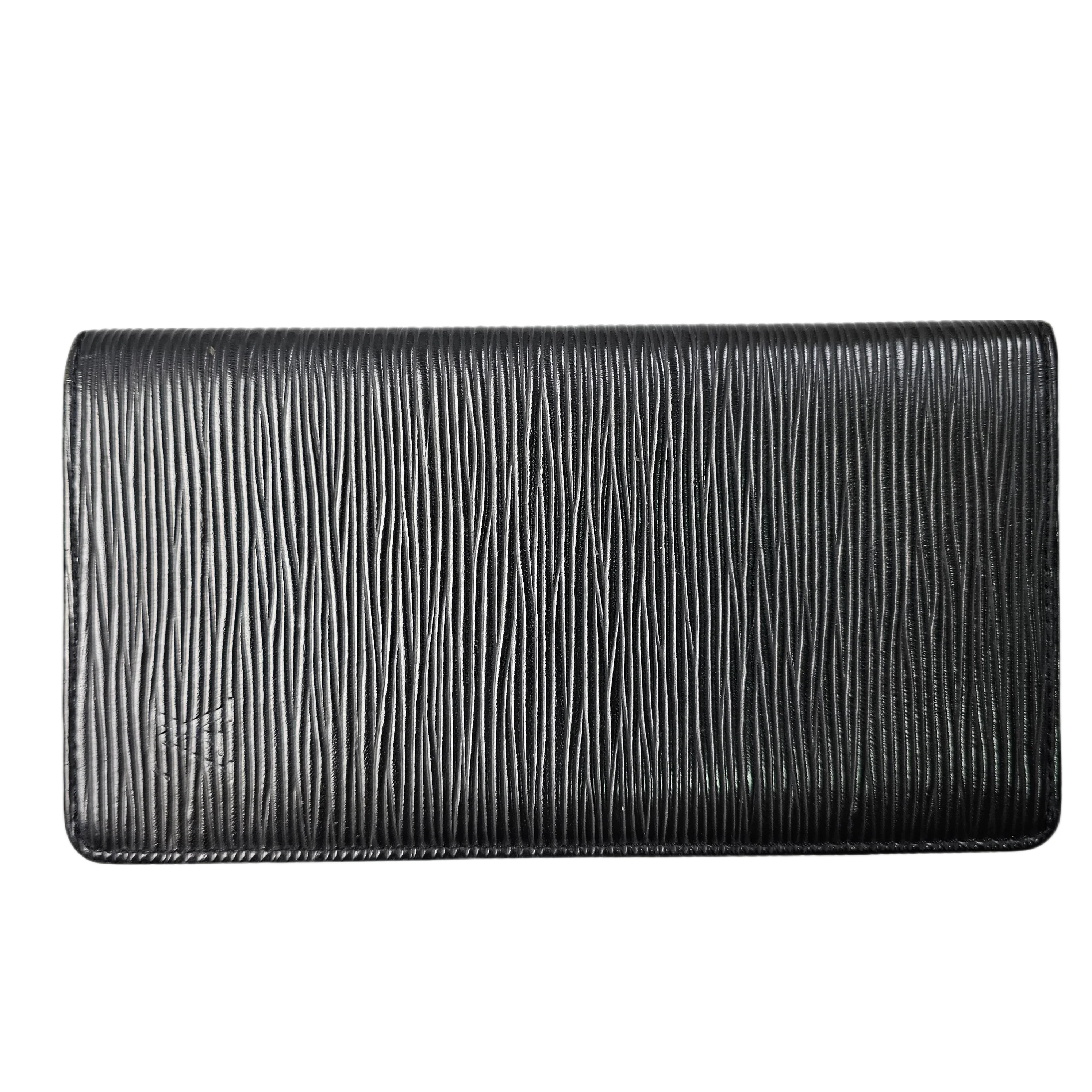 Louis Vuitton Black Epi Brazza Wallet - Lost Designer