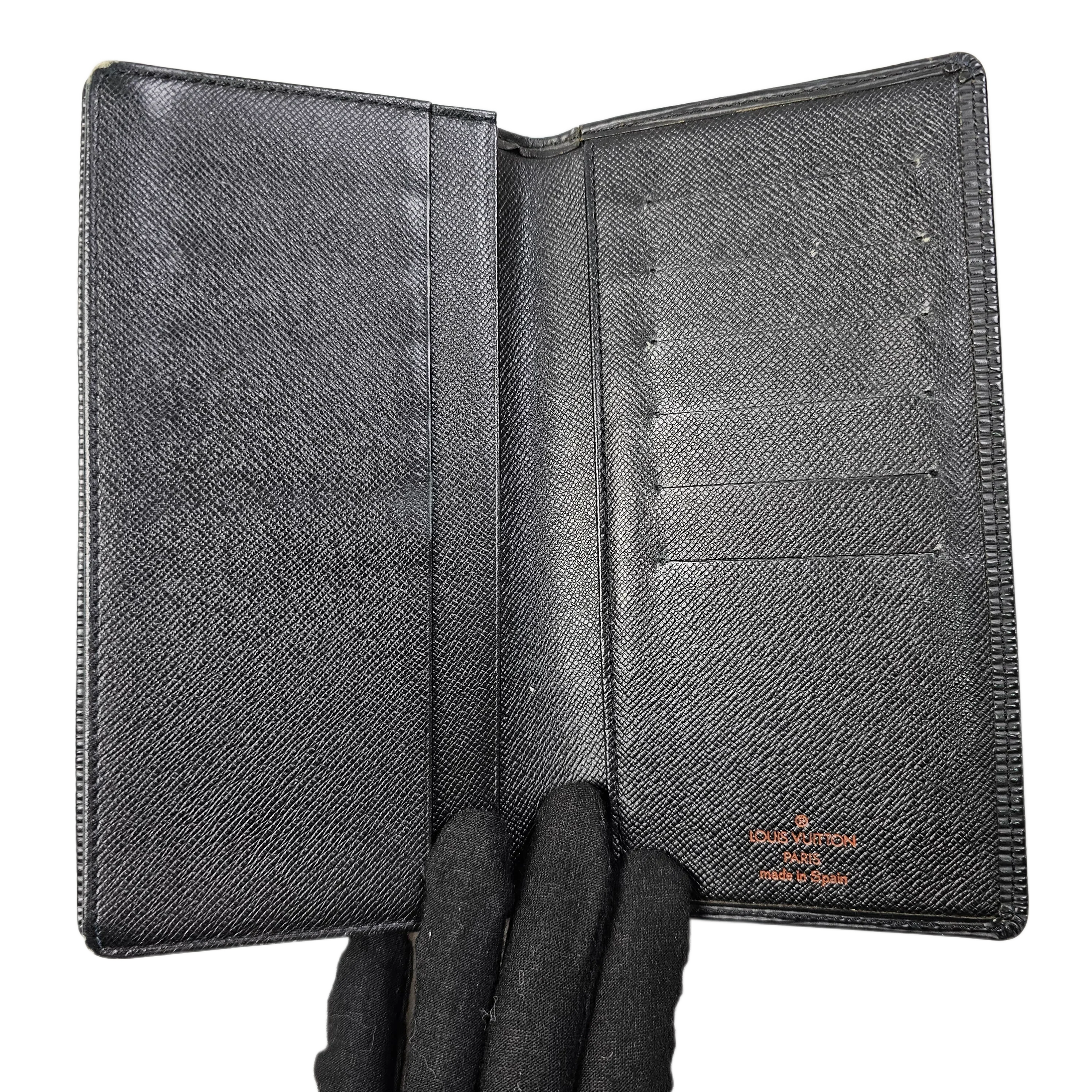 Louis Vuitton Black Epi Brazza Wallet - Lost Designer