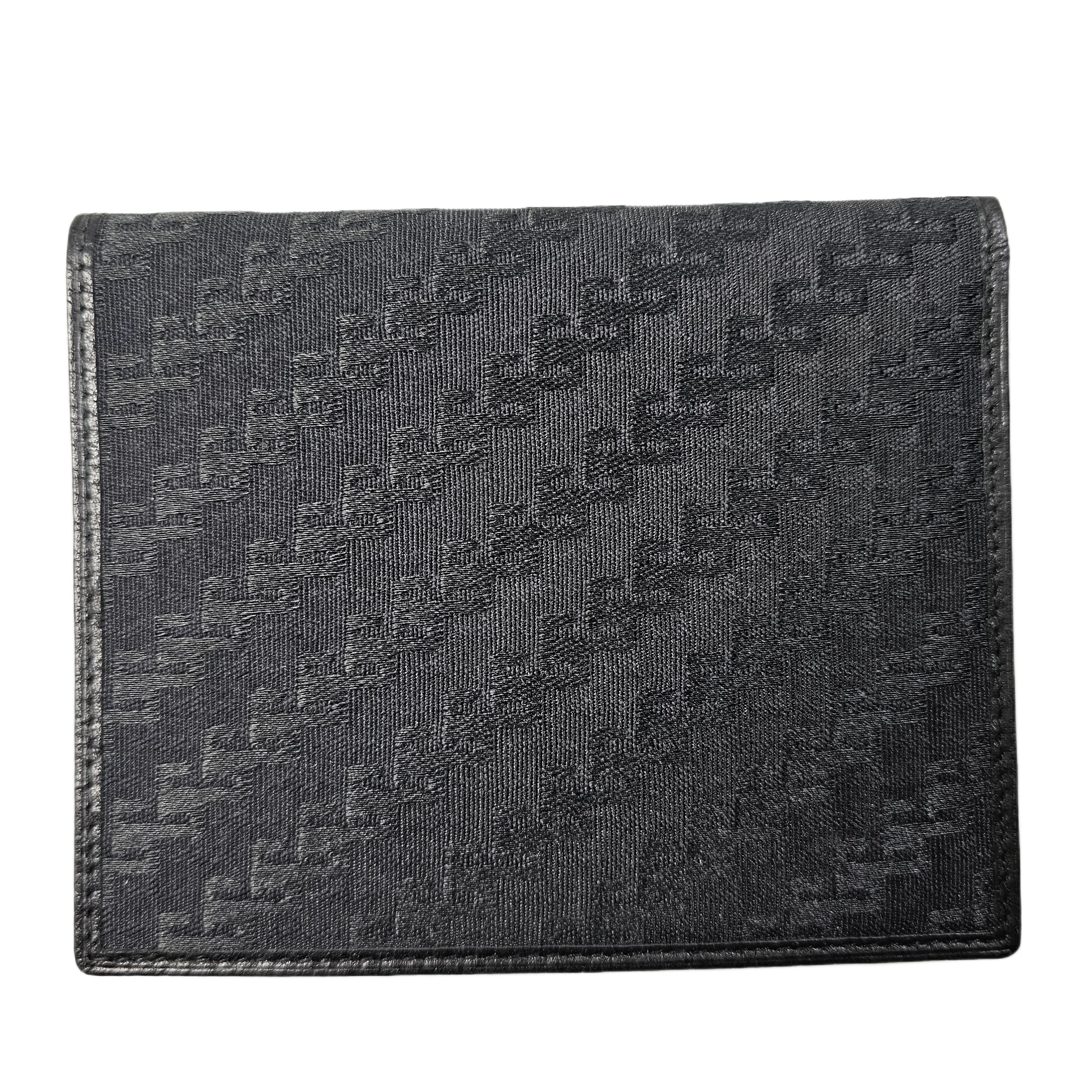 Gucci Black Monogram & Canvas Wallet - Lost Designer