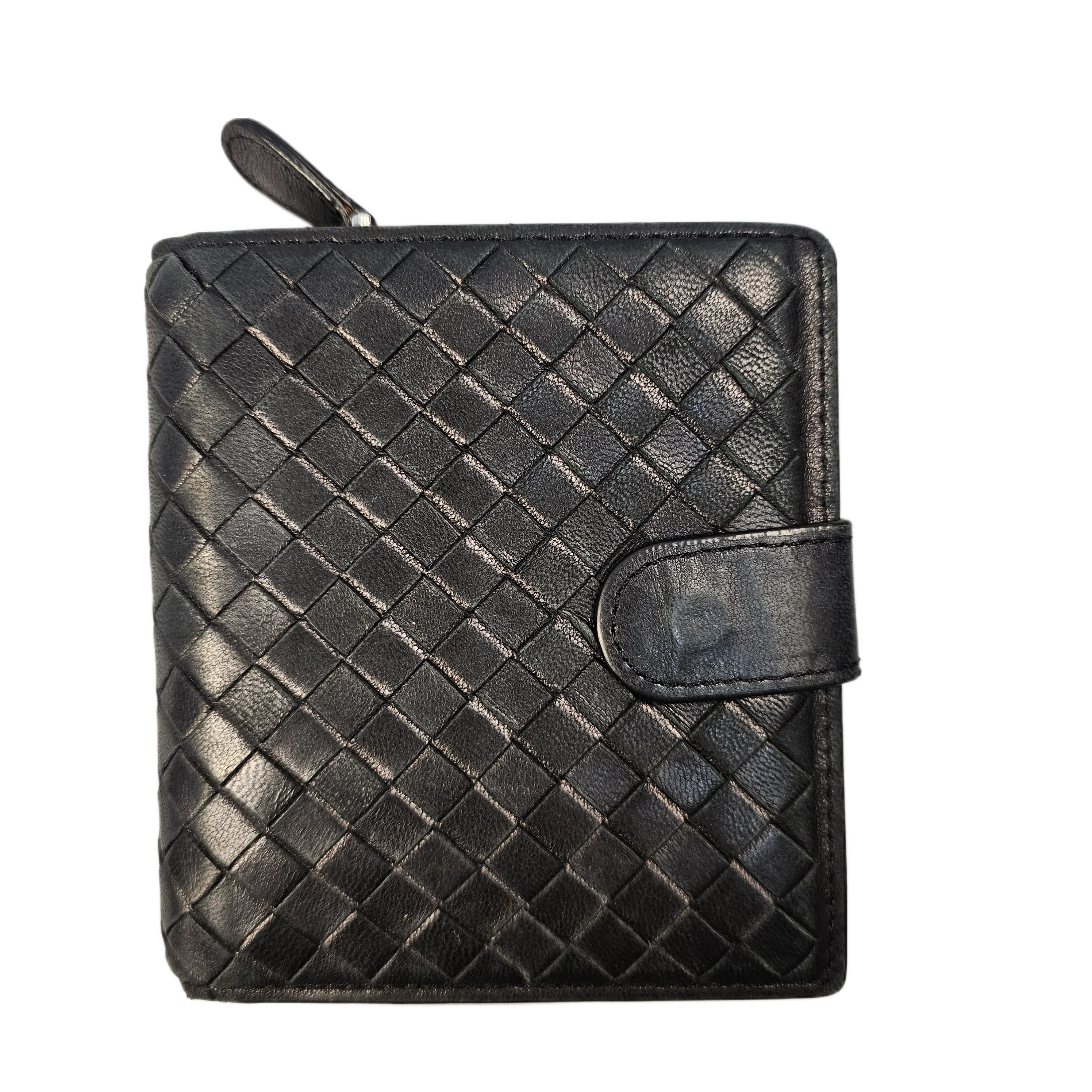 Bottega Veneta Intrecciato Black Leather Wallet - Lost Designer