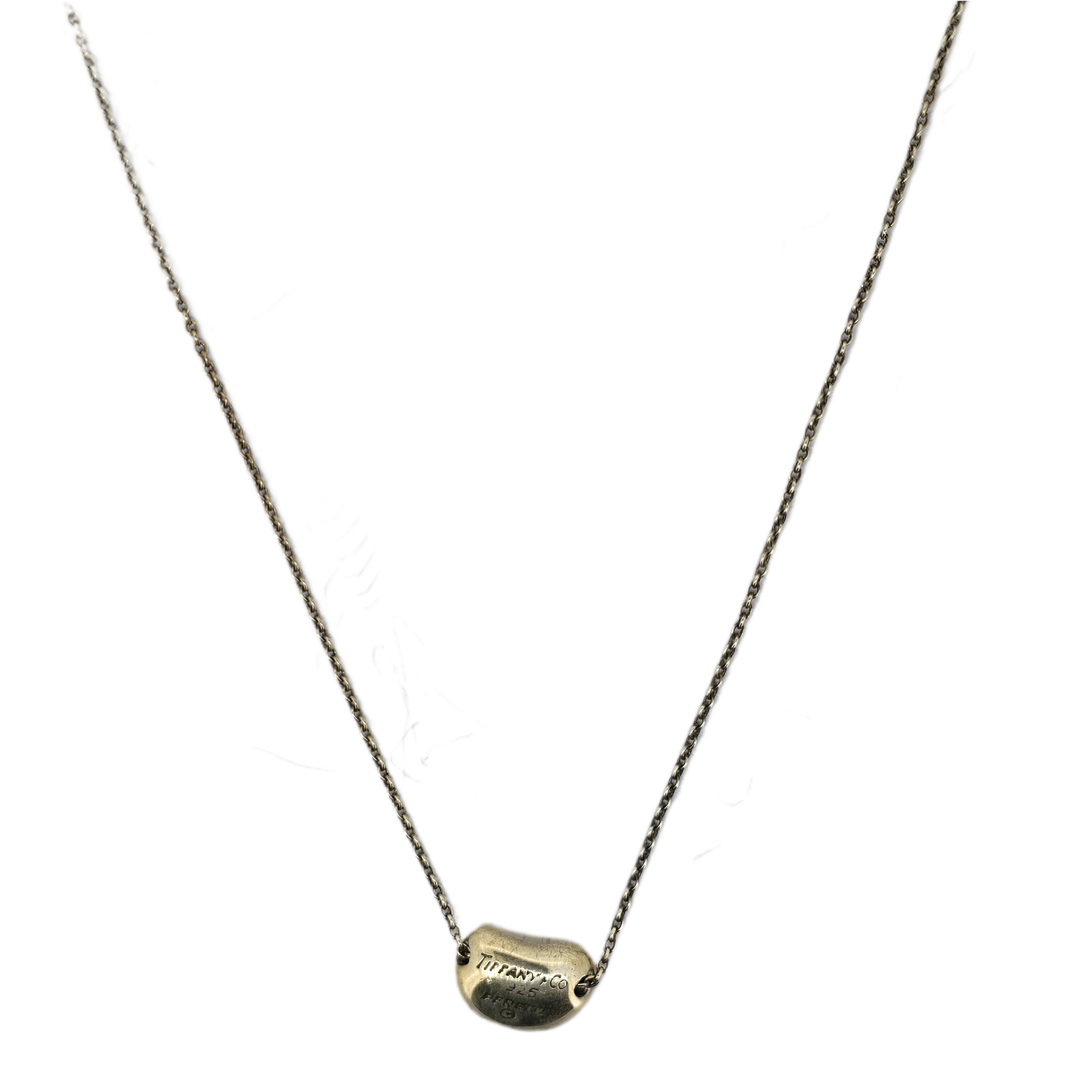 Tiffany & Co Sterling Silver Bean Necklace - Lost Designer