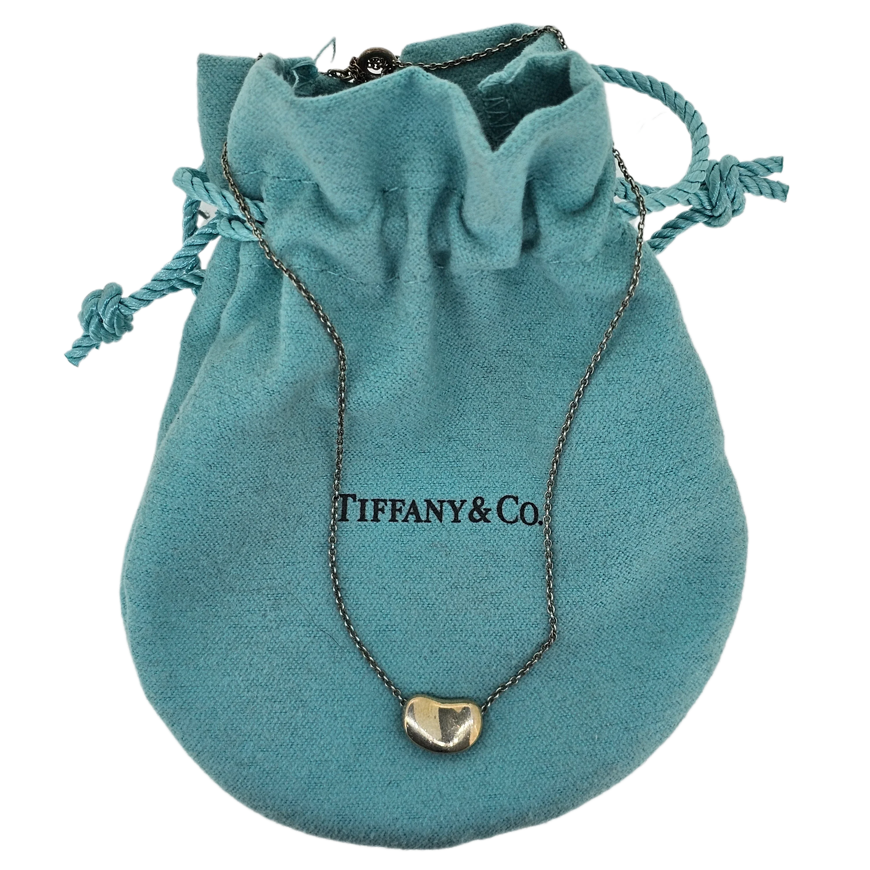 Tiffany & Co Sterling Silver Bean Necklace - Lost Designer