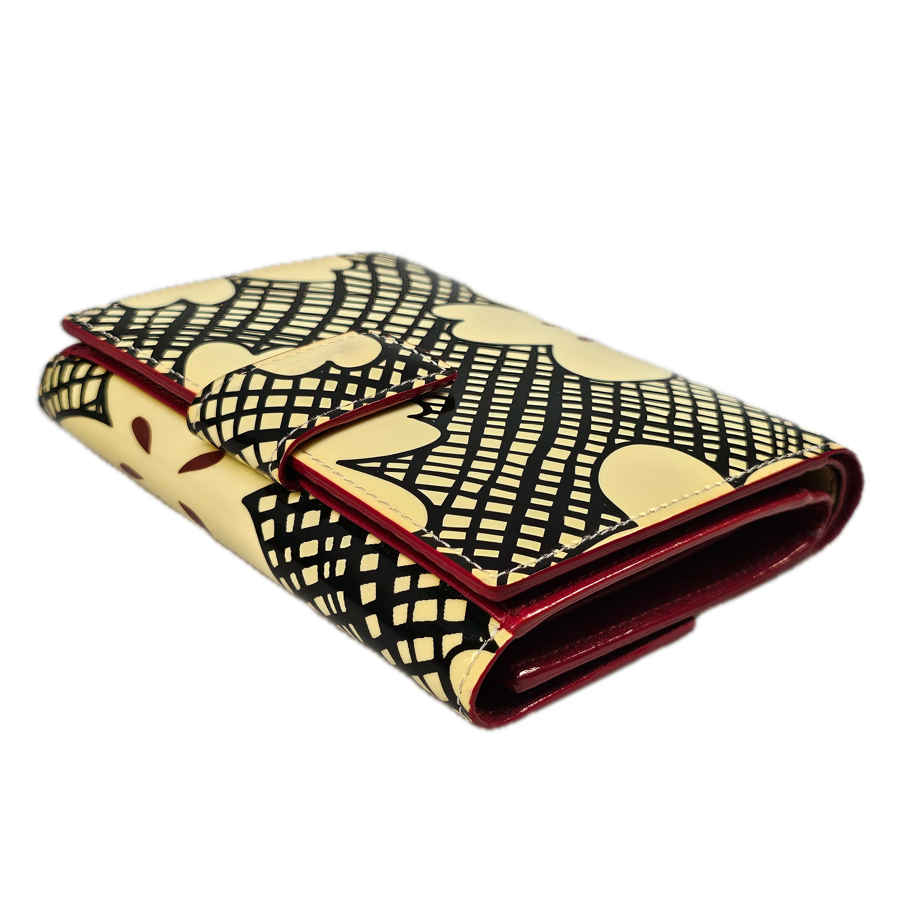 Saint Laurent Abstract Canvas Wallet - Lost Designer