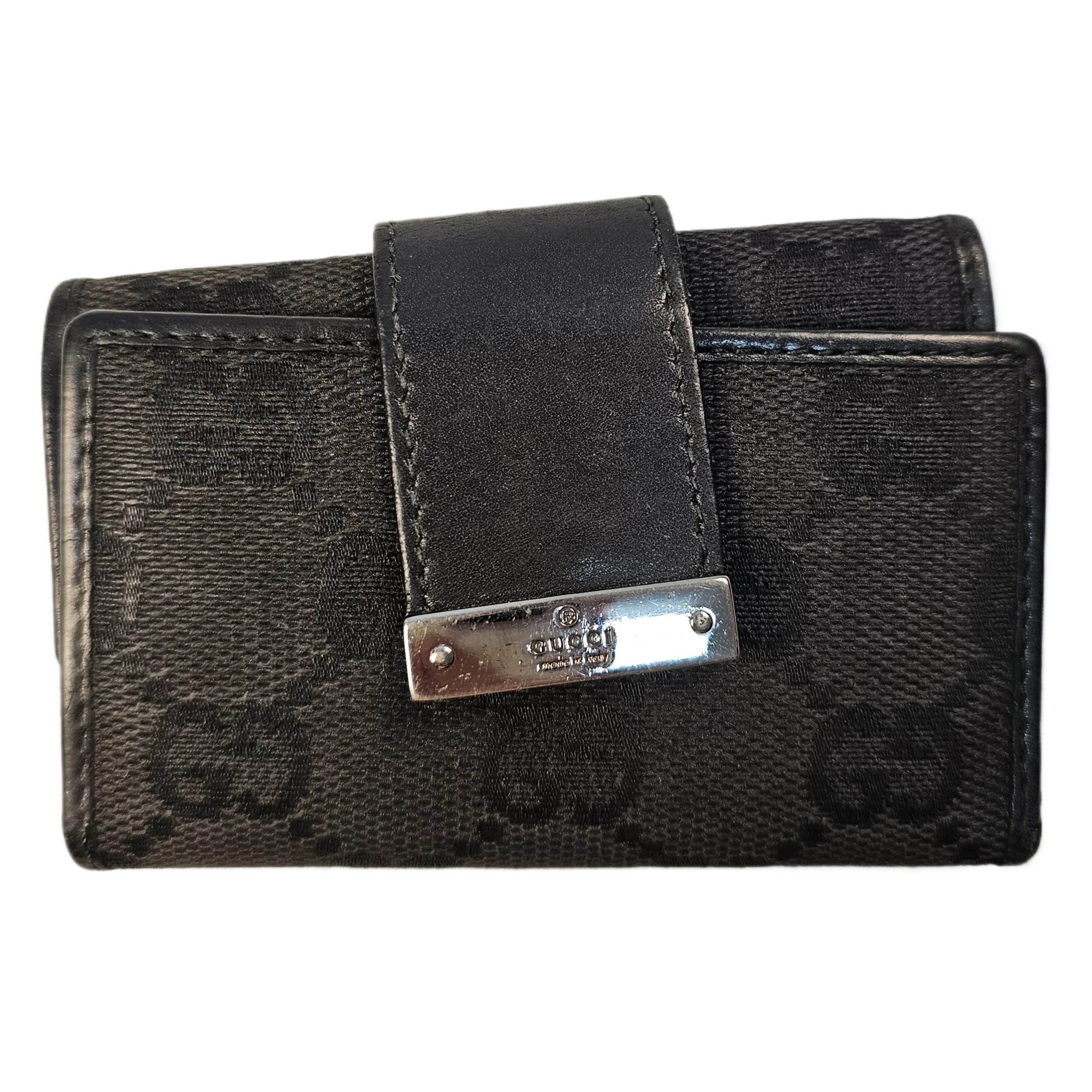 Gucci Monogram Key Case Holder Wallet - Lost Designer