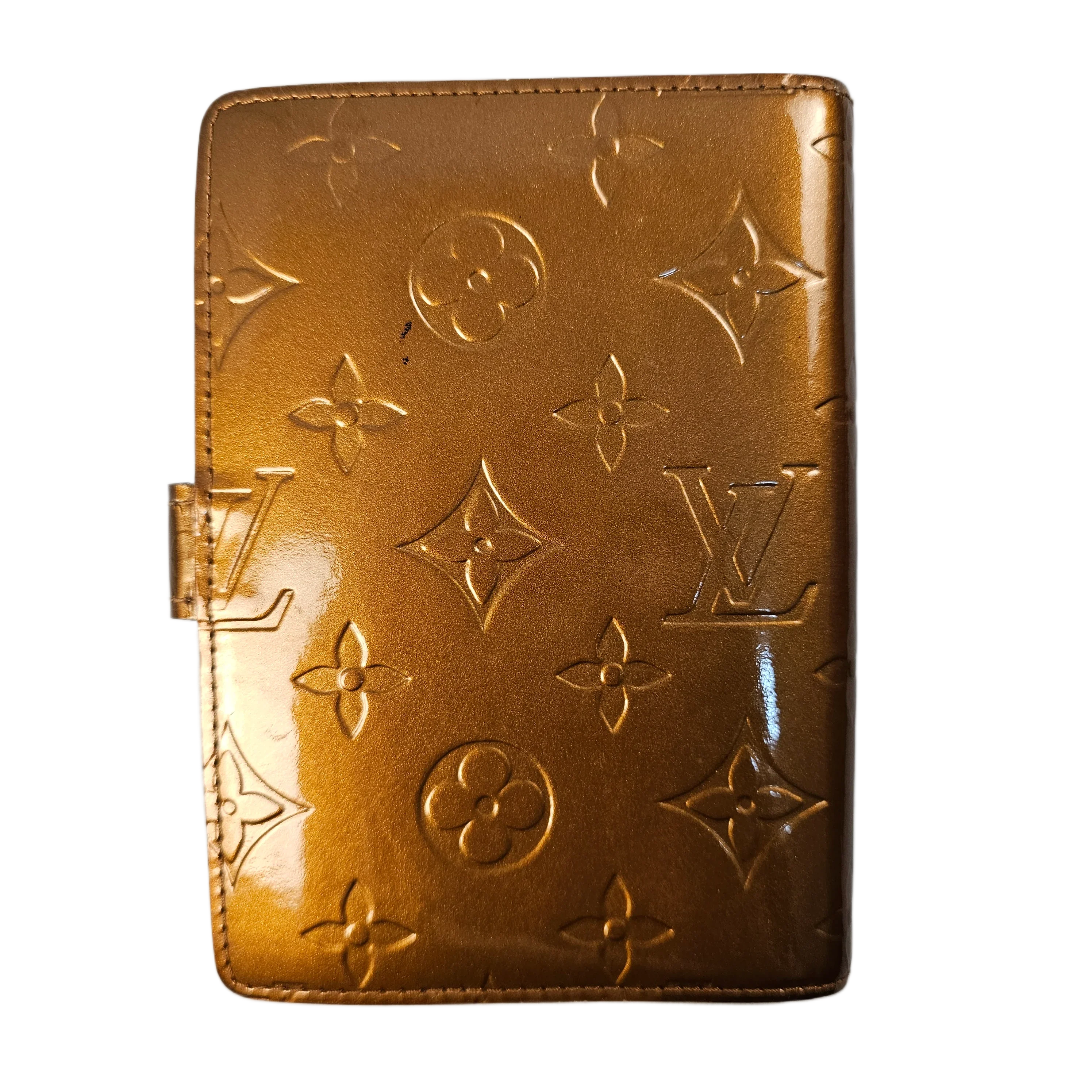 Louis Vuitton Vernis Monogram Bronze Leather Agenda - Lost Designer