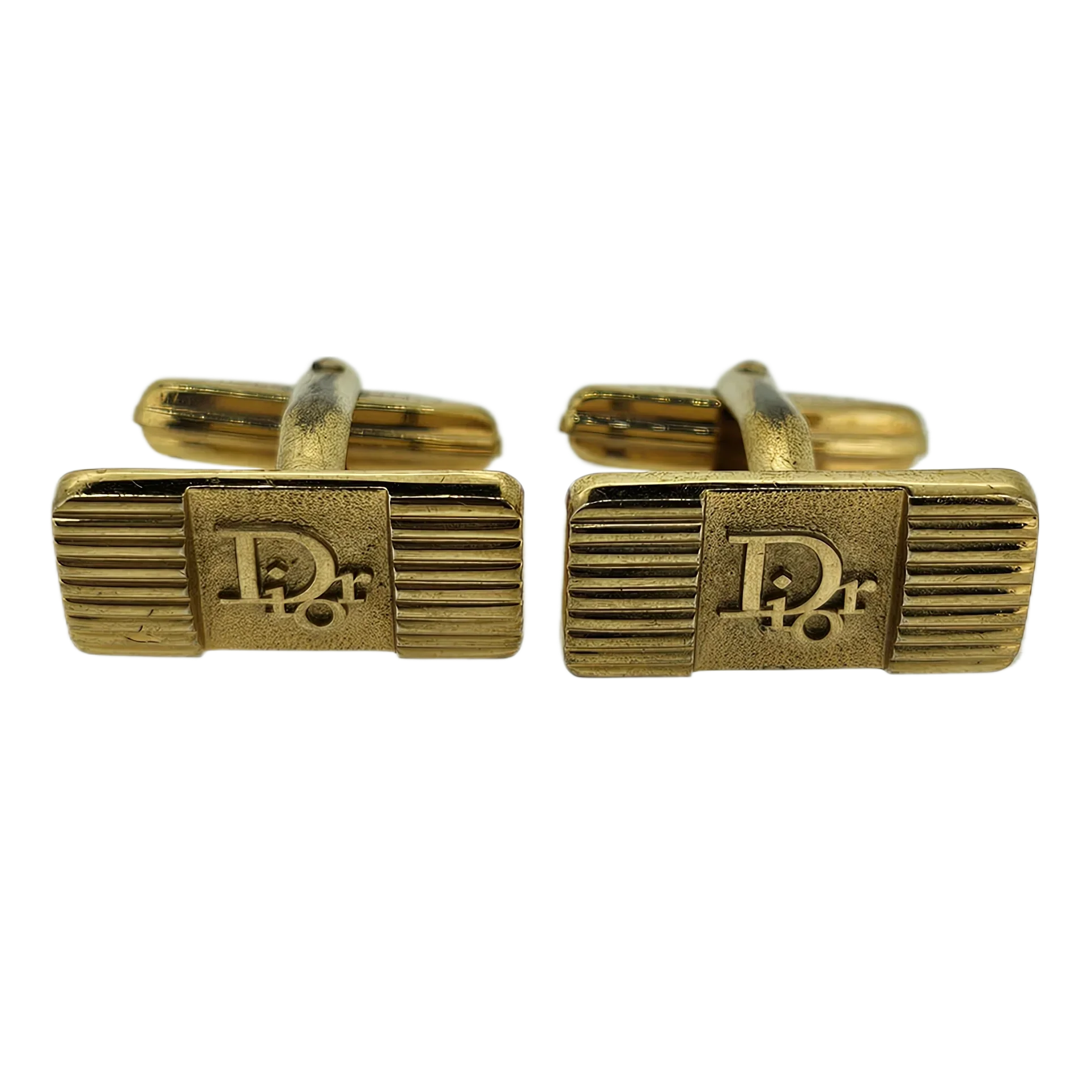 Dior Metal Gold-tone Cufflinks - Lost Designer